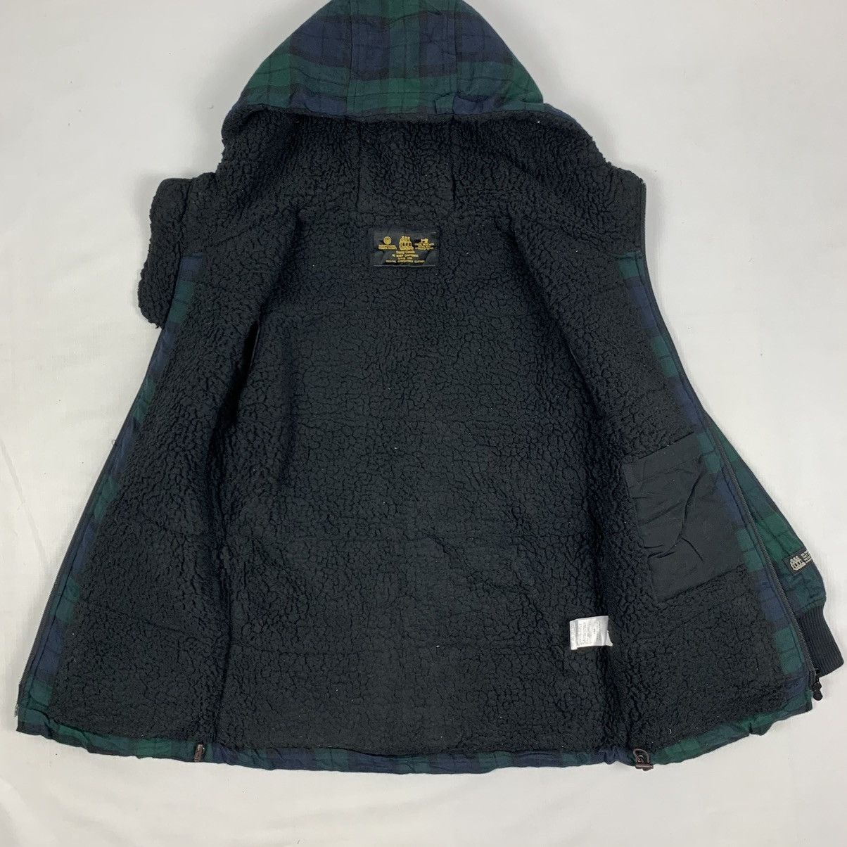 Japanese Brand Vintage Japanese Brand Plaid Sherpa Zipper Jacket Size US S / EU 44-46 / 1 - 6 Thumbnail