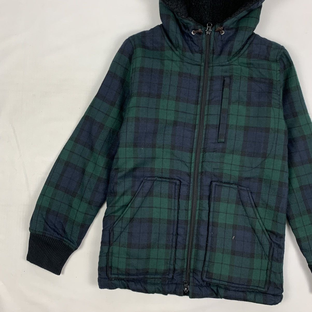 Japanese Brand Vintage Japanese Brand Plaid Sherpa Zipper Jacket Size US S / EU 44-46 / 1 - 2 Thumbnail