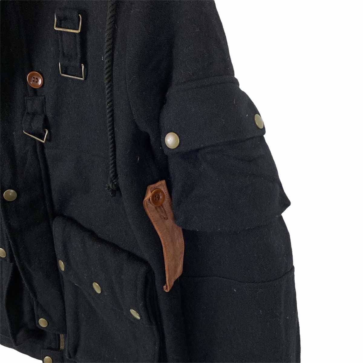 Pledge PLEDGE Japanese Brand Wool Workwear Design Hoodie Jacket Size US XS / EU 42 / 0 - 8 Thumbnail