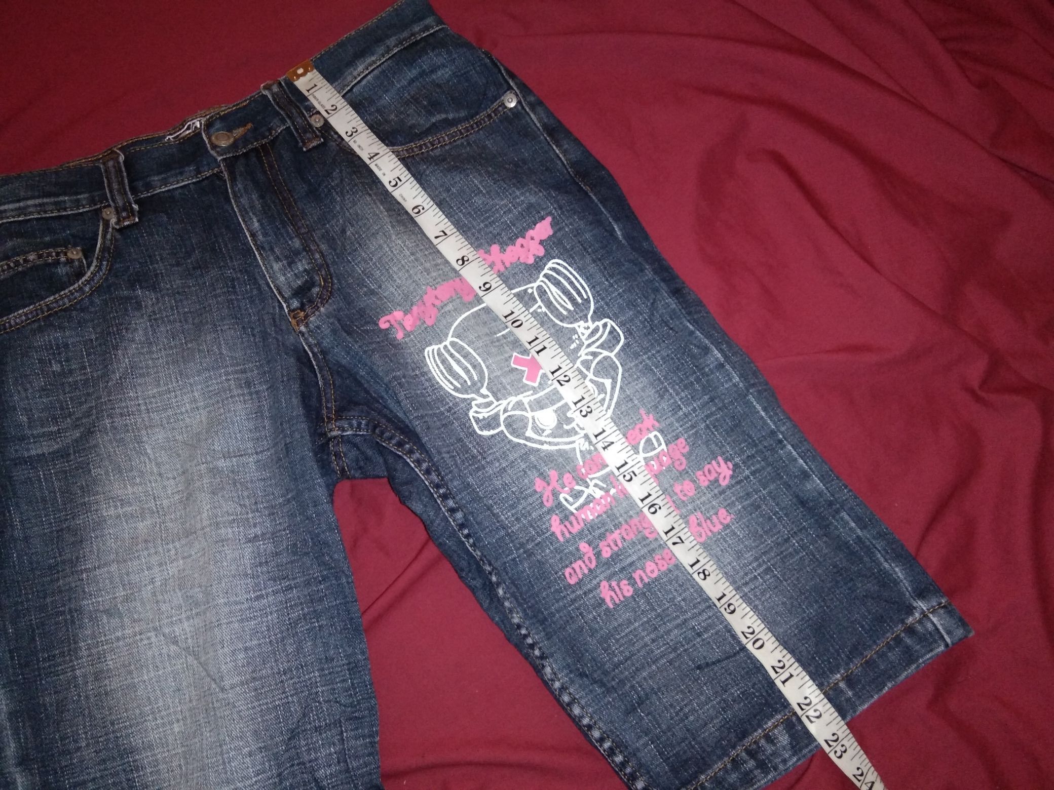 Japanese Brand × One Piece One Piece Short Pants Denim Jeans Tony Tony Chopper anime Size US 30 / EU 46 - 7 Thumbnail
