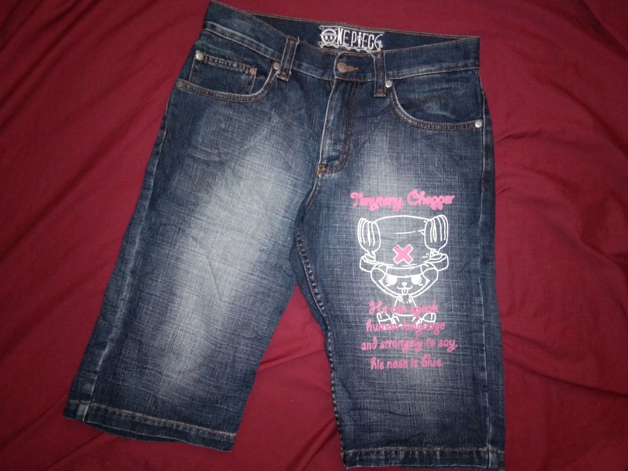 Japanese Brand × One Piece One Piece Short Pants Denim Jeans Tony Tony Chopper anime Size US 30 / EU 46 - 1 Thumbnail