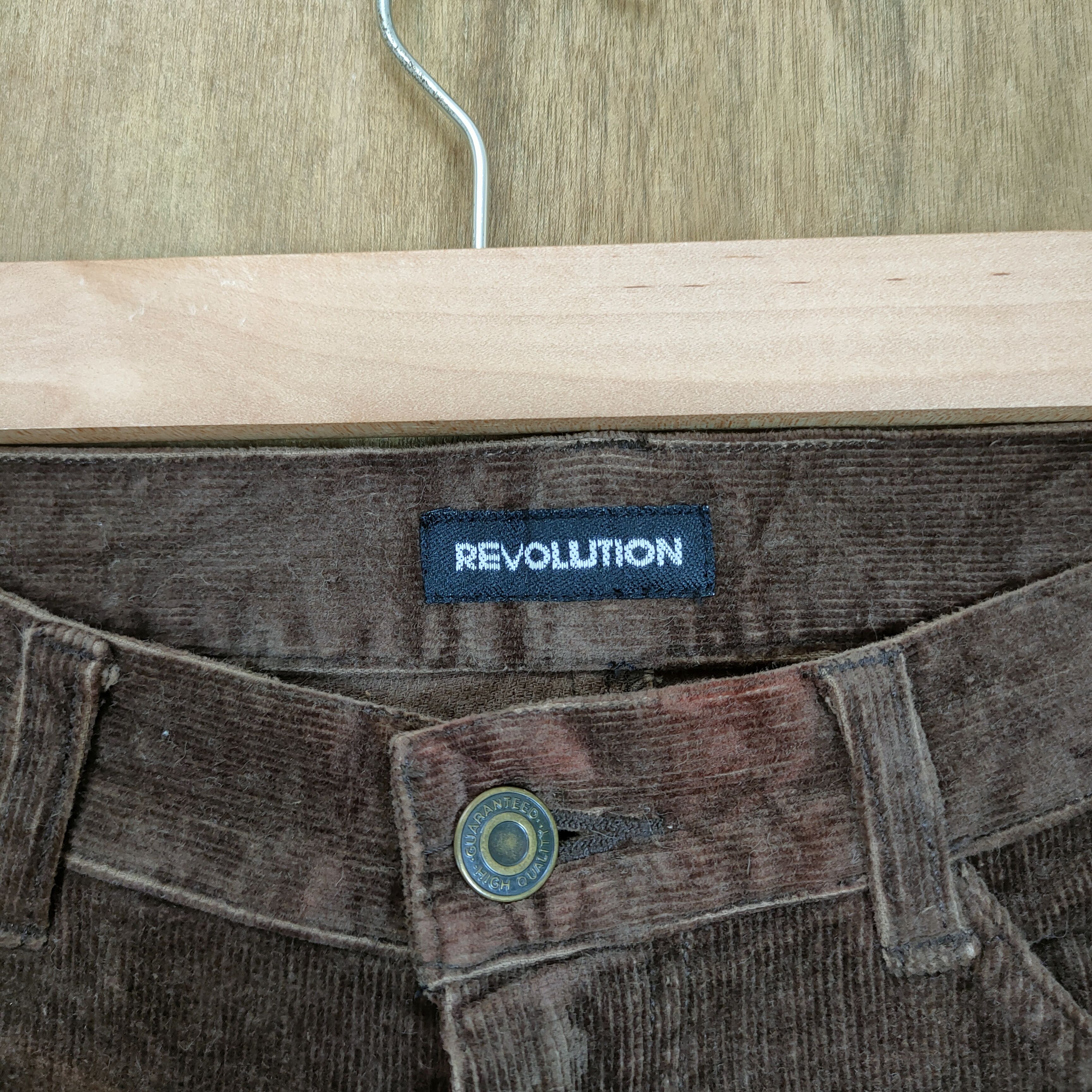Japanese Brand REVOLUTION ART BROWN FLARE PANTS Size US 26 / EU 42 - 5 Thumbnail