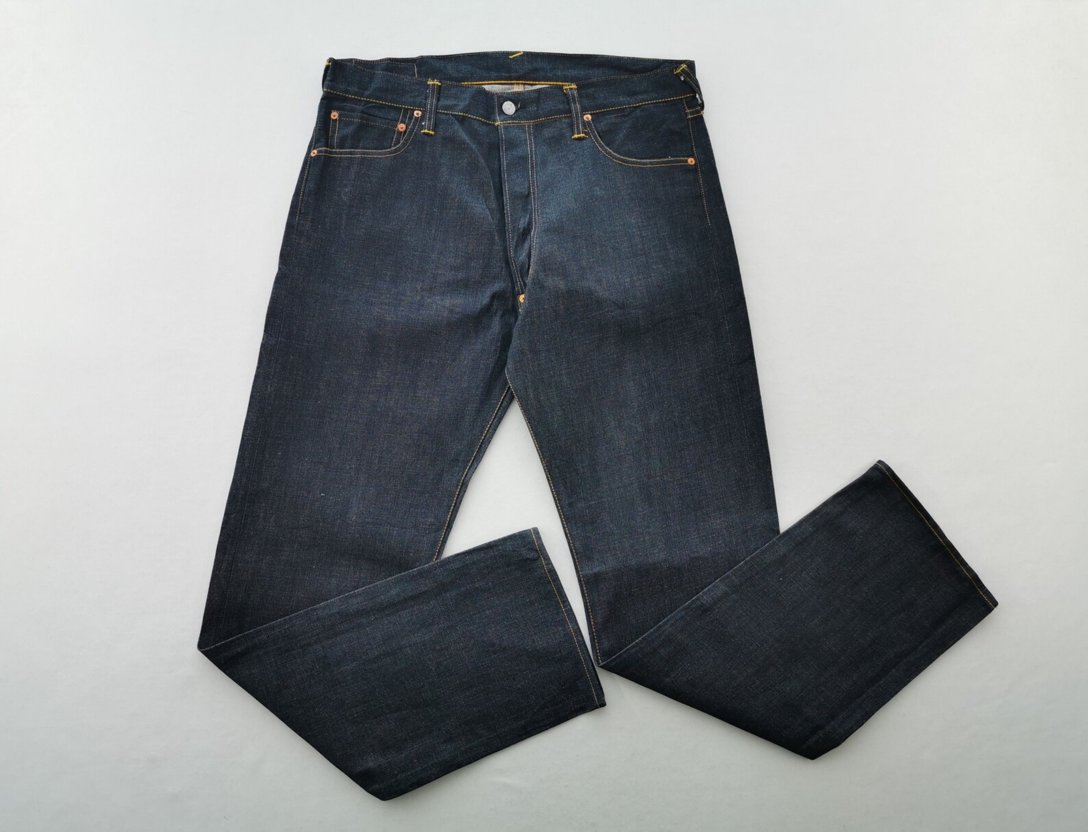 Evisu Evisu No3 Lot 2000 Denim Jeans Size 37/38x34.5 Size US 37 - 3 Thumbnail