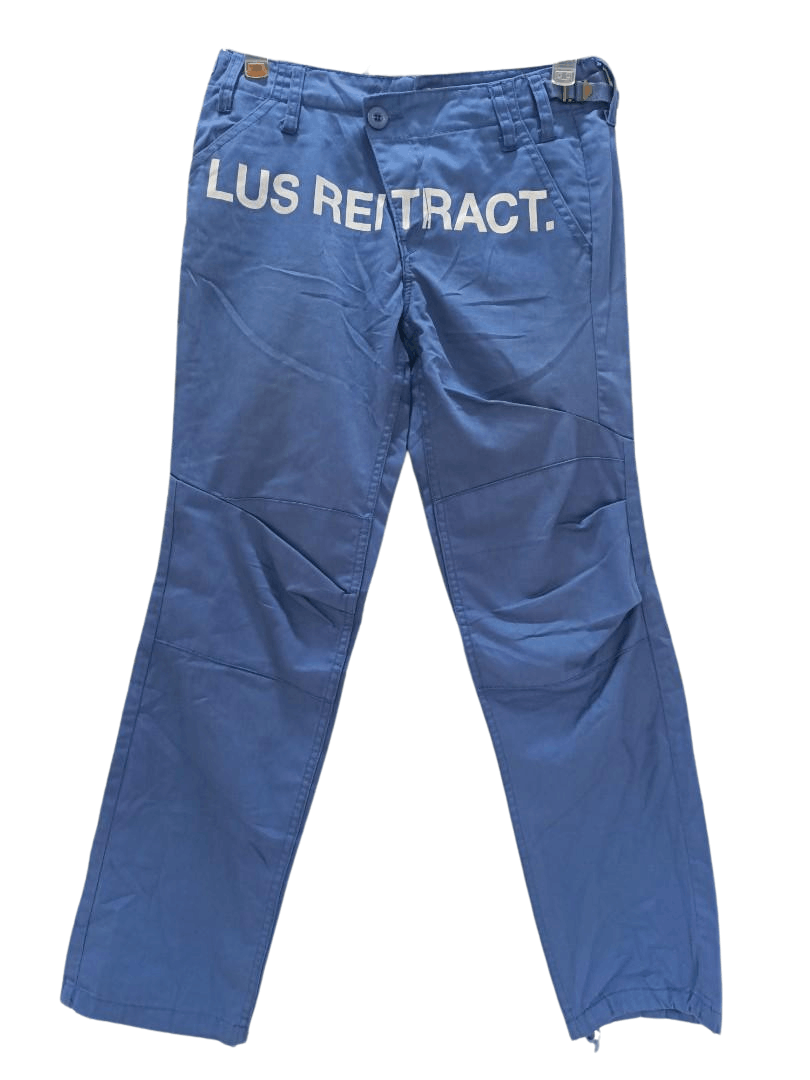 Japanese Brand Re Dark "LUS RETRACT" Blue Ankle Pants W28–30 L37 Size US 28 / EU 44 - 1 Thumbnail
