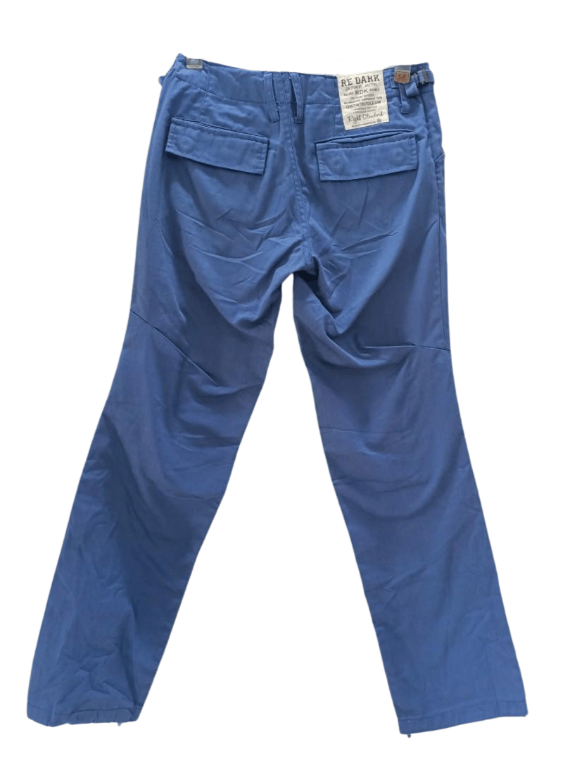 Japanese Brand Re Dark "LUS RETRACT" Blue Ankle Pants W28–30 L37 Size US 28 / EU 44 - 2 Thumbnail