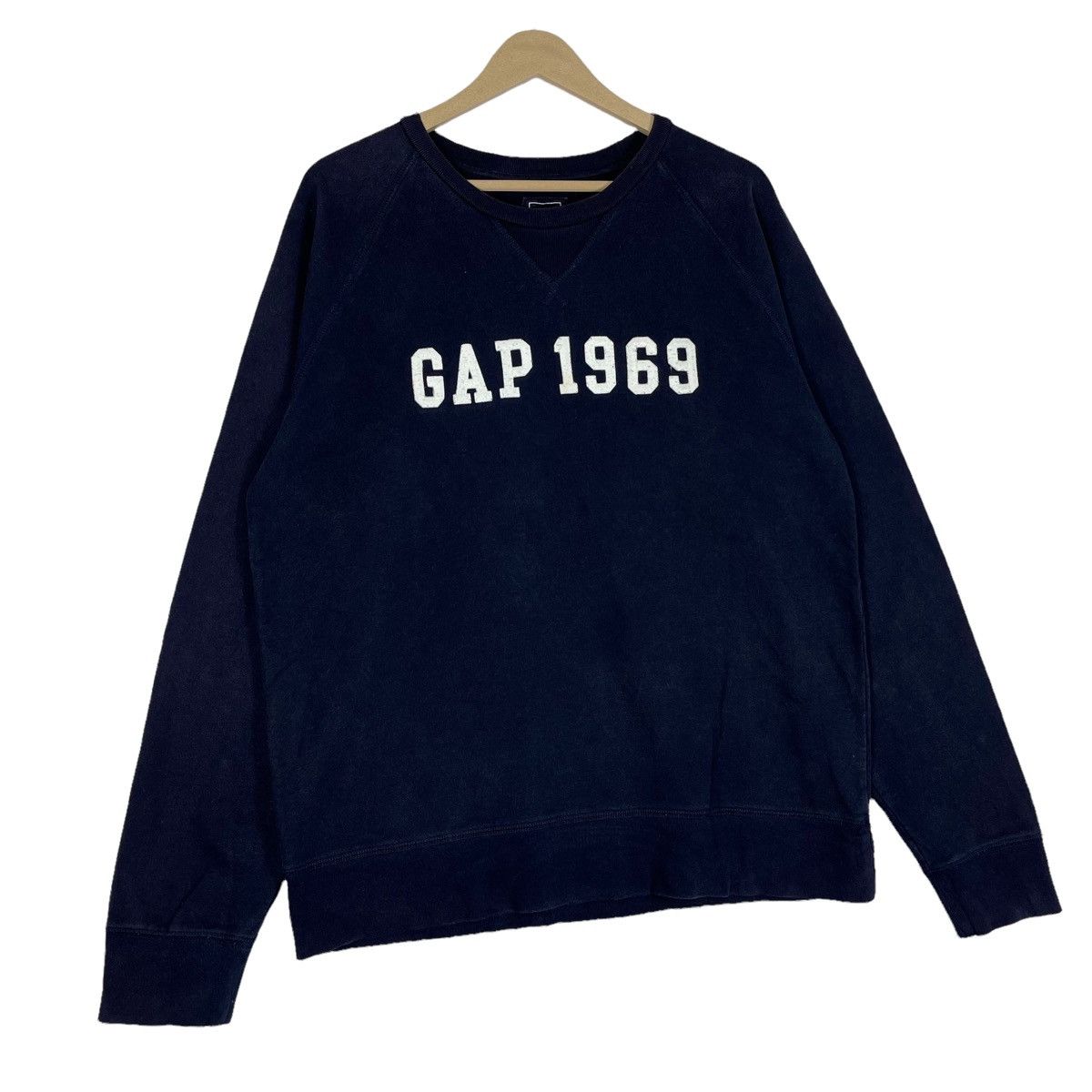 Navy Gap Vintage Sweatshirt Vintage GAP 1969 Sweatshirt