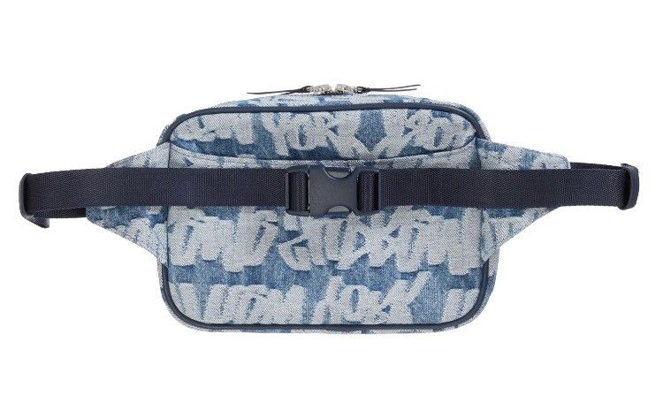 Supreme Supreme Fat Tip Jacquard Denim Waist Bag Blue | Grailed