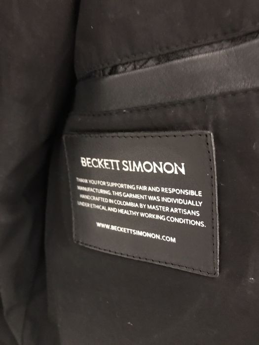 Beckett Simonon Leather Jacket | Grailed