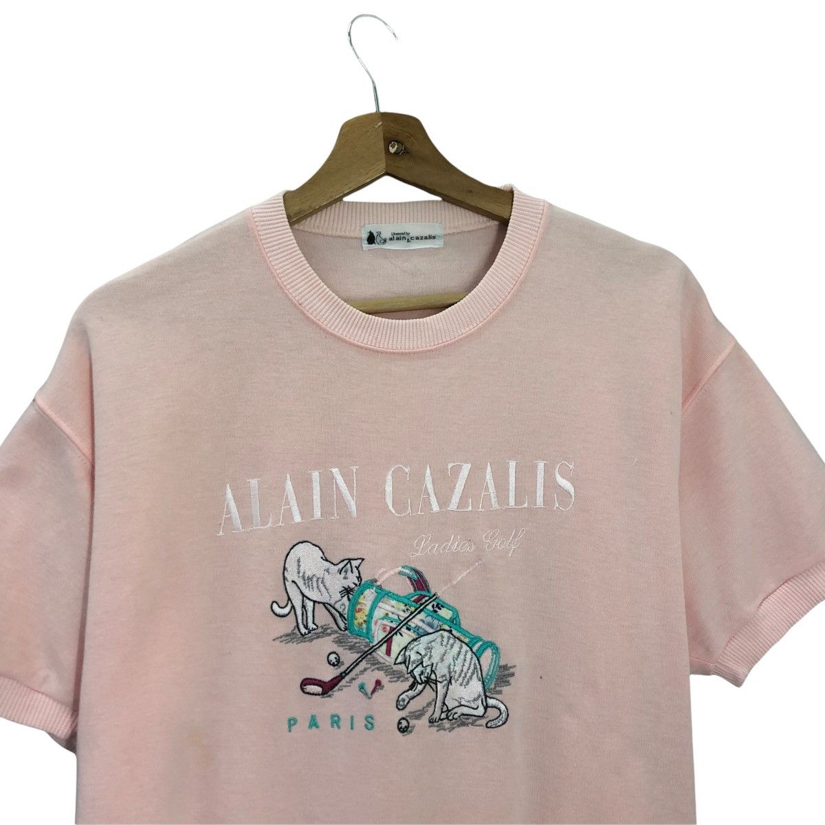 Japanese Brand Alain Cazalis Crewneck ShortSleeve Jumper Sweater Size S Size US S / EU 44-46 / 1 - 4 Thumbnail