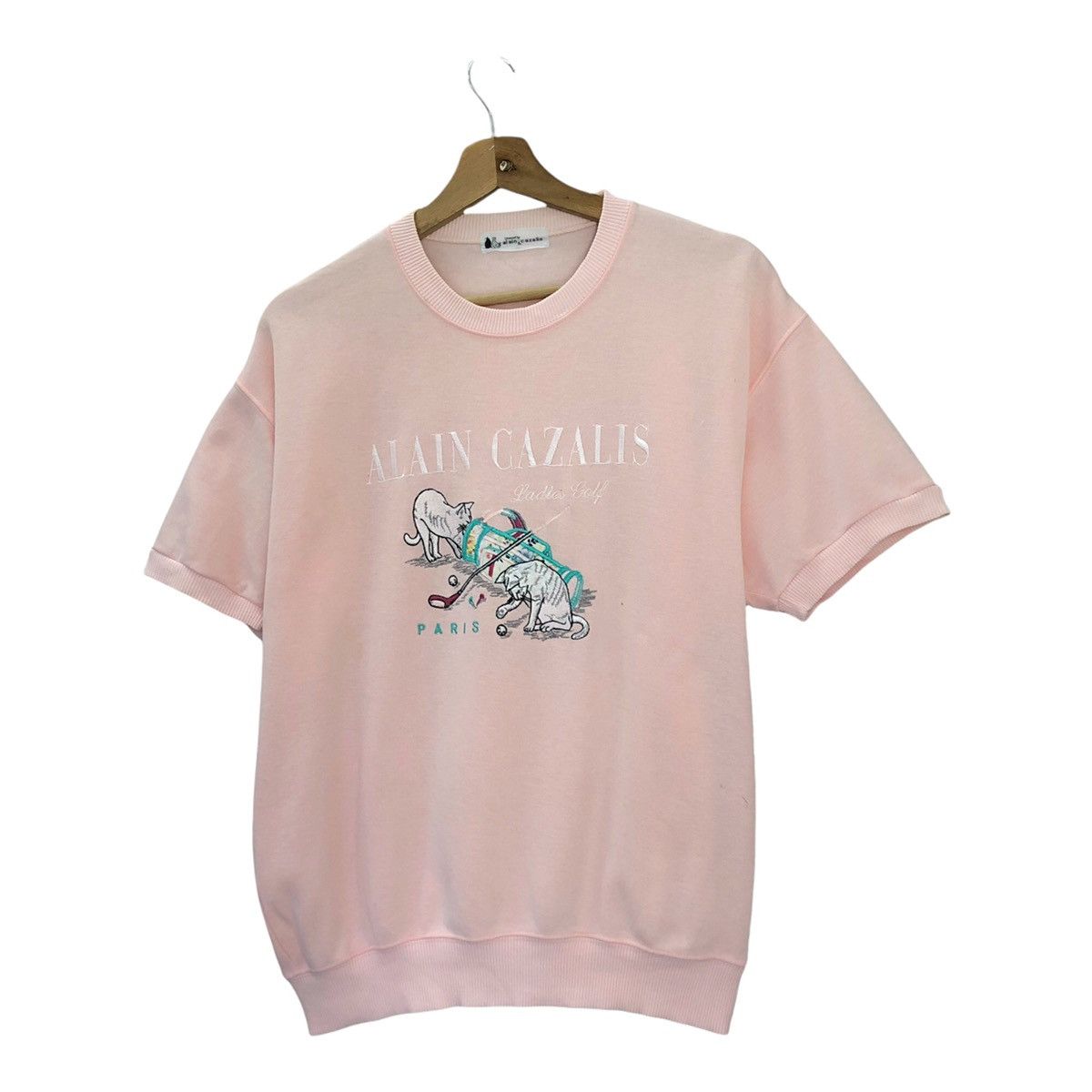 Japanese Brand Alain Cazalis Crewneck ShortSleeve Jumper Sweater Size S Size US S / EU 44-46 / 1 - 3 Thumbnail