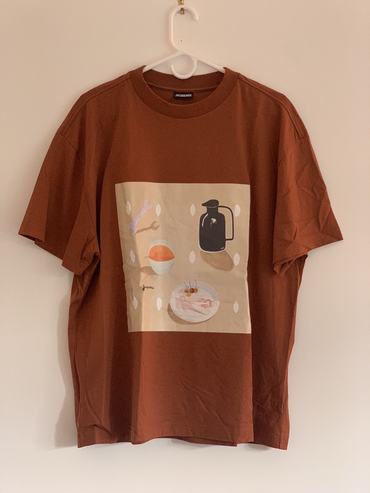 ★関税込★Jacquemus★Le T-Shirt Tableau Print Still Life T Jacquemus Le T-Shirt Tableau Still Life Print T-Shirt Blue