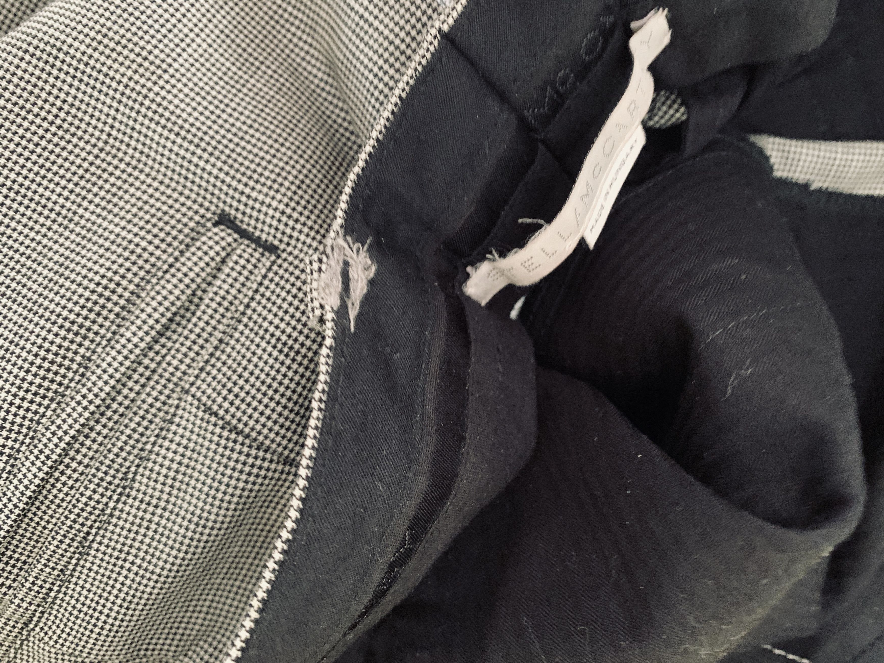 Japanese Brand £420 Stella Mccartney Houndstooth Wool Slacks Size US 34 / EU 50 - 6 Thumbnail