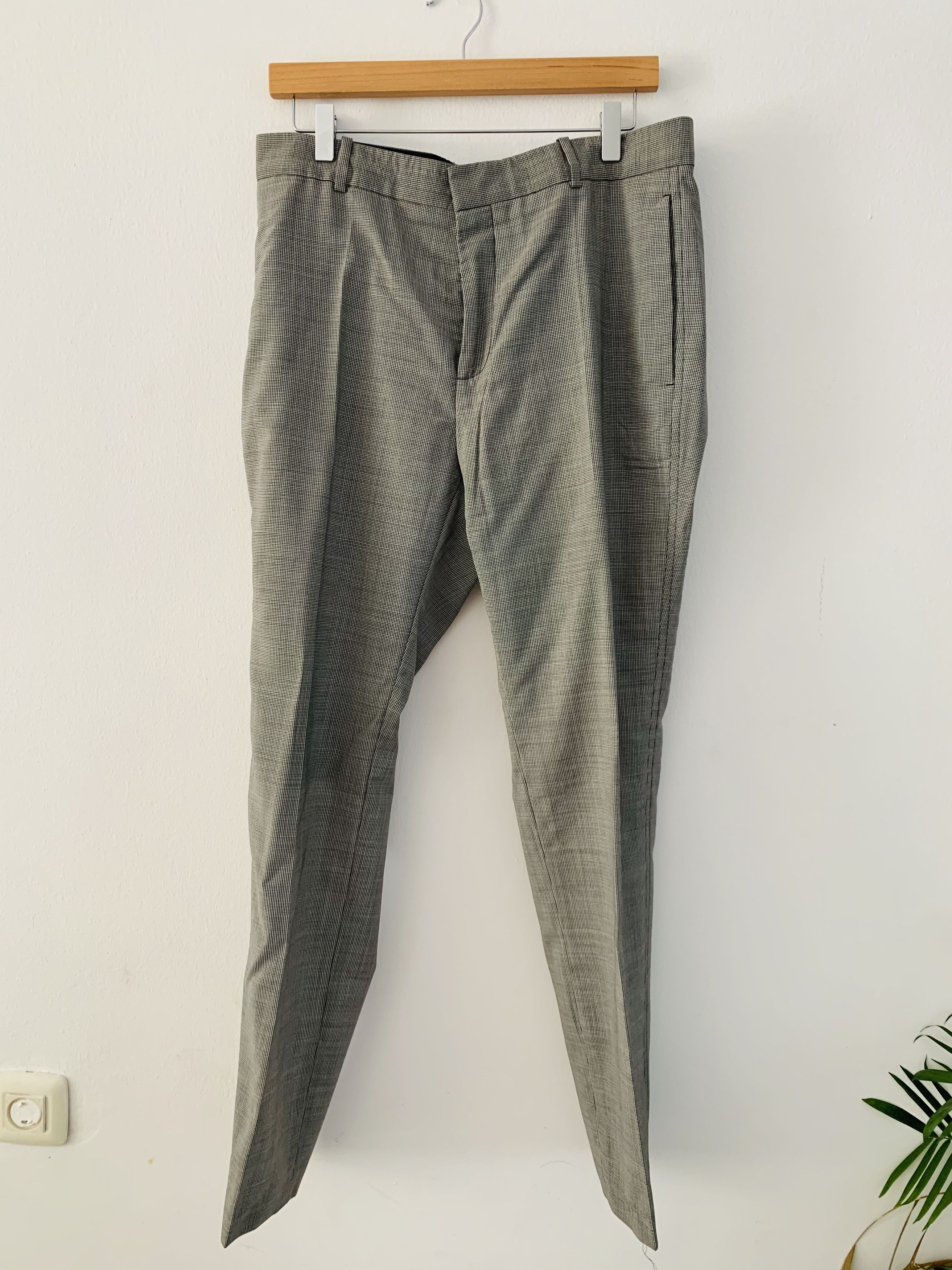 Japanese Brand £420 Stella Mccartney Houndstooth Wool Slacks Size US 34 / EU 50 - 1 Thumbnail