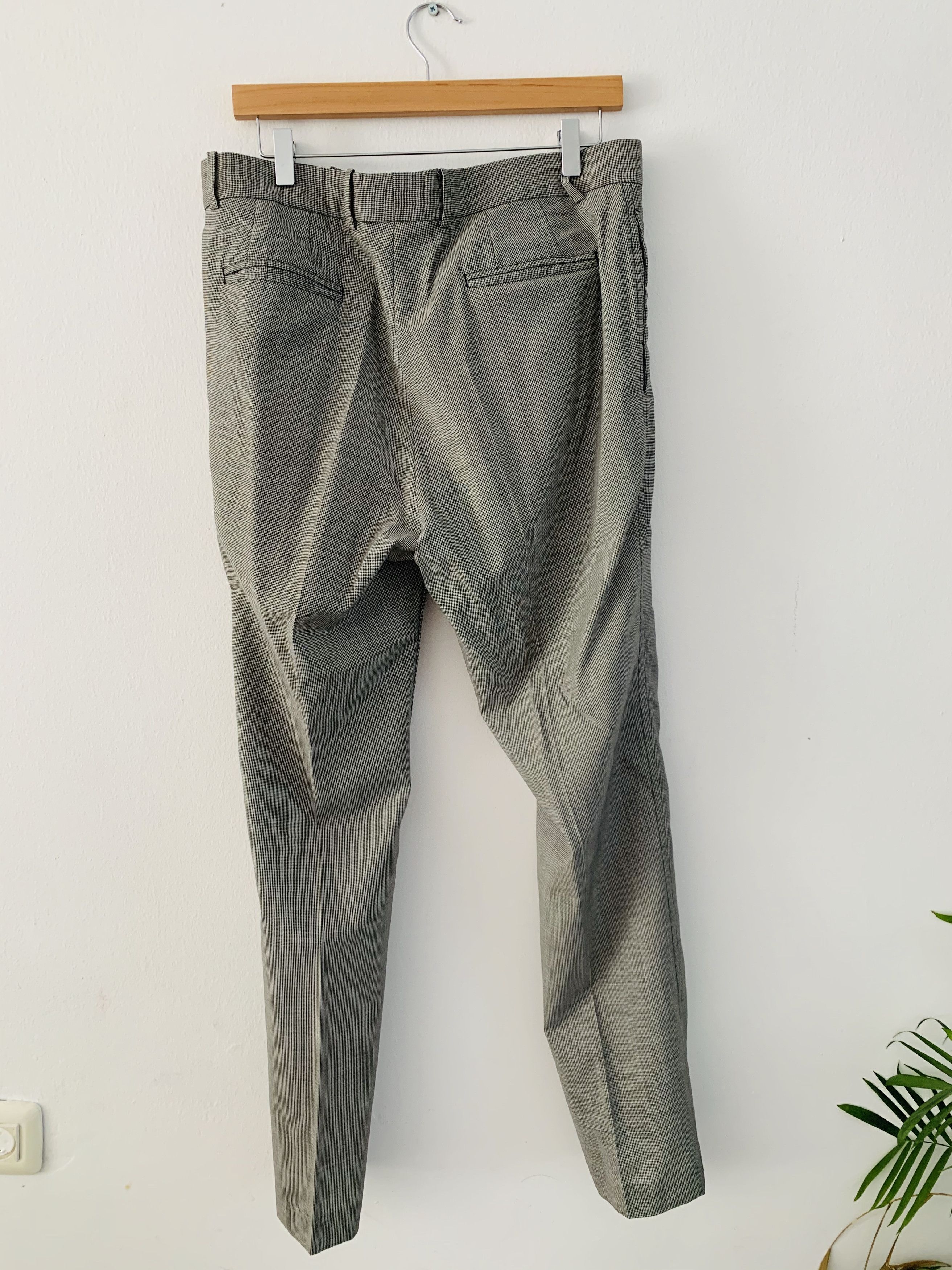 Japanese Brand £420 Stella Mccartney Houndstooth Wool Slacks Size US 34 / EU 50 - 2 Thumbnail