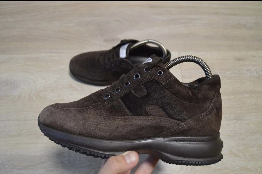 Hogan Hogan brown leather shoes 3738 size made in Italy Grailed