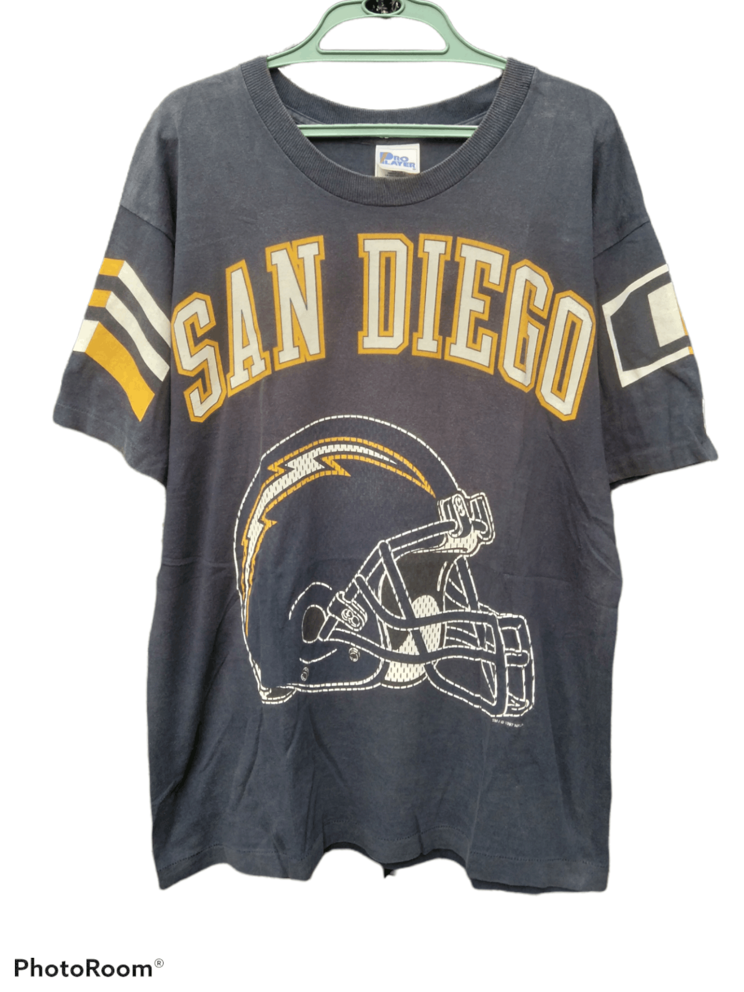Vintage SUMMER OUTFITS VTG 97 SAN DIEGO CHARGERS BIG LOGO Size US L / EU 52-54 / 3 - 2 Thumbnail