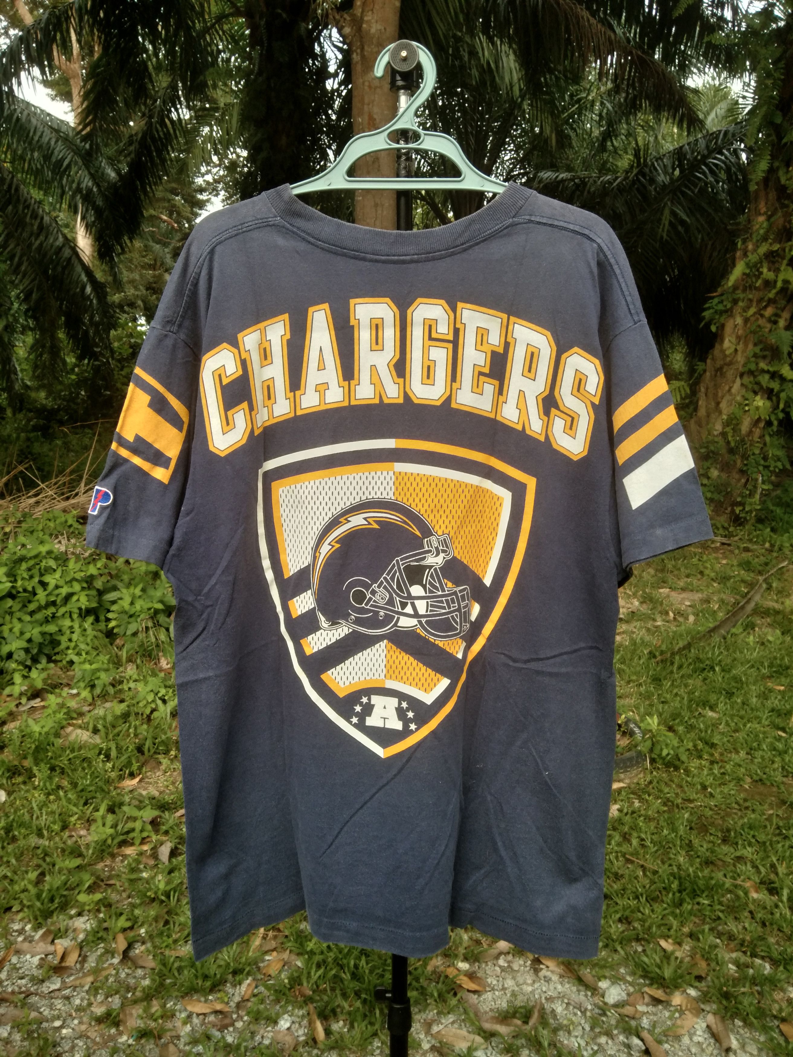 Vintage SUMMER OUTFITS VTG 97 SAN DIEGO CHARGERS BIG LOGO Size US L / EU 52-54 / 3 - 12 Thumbnail