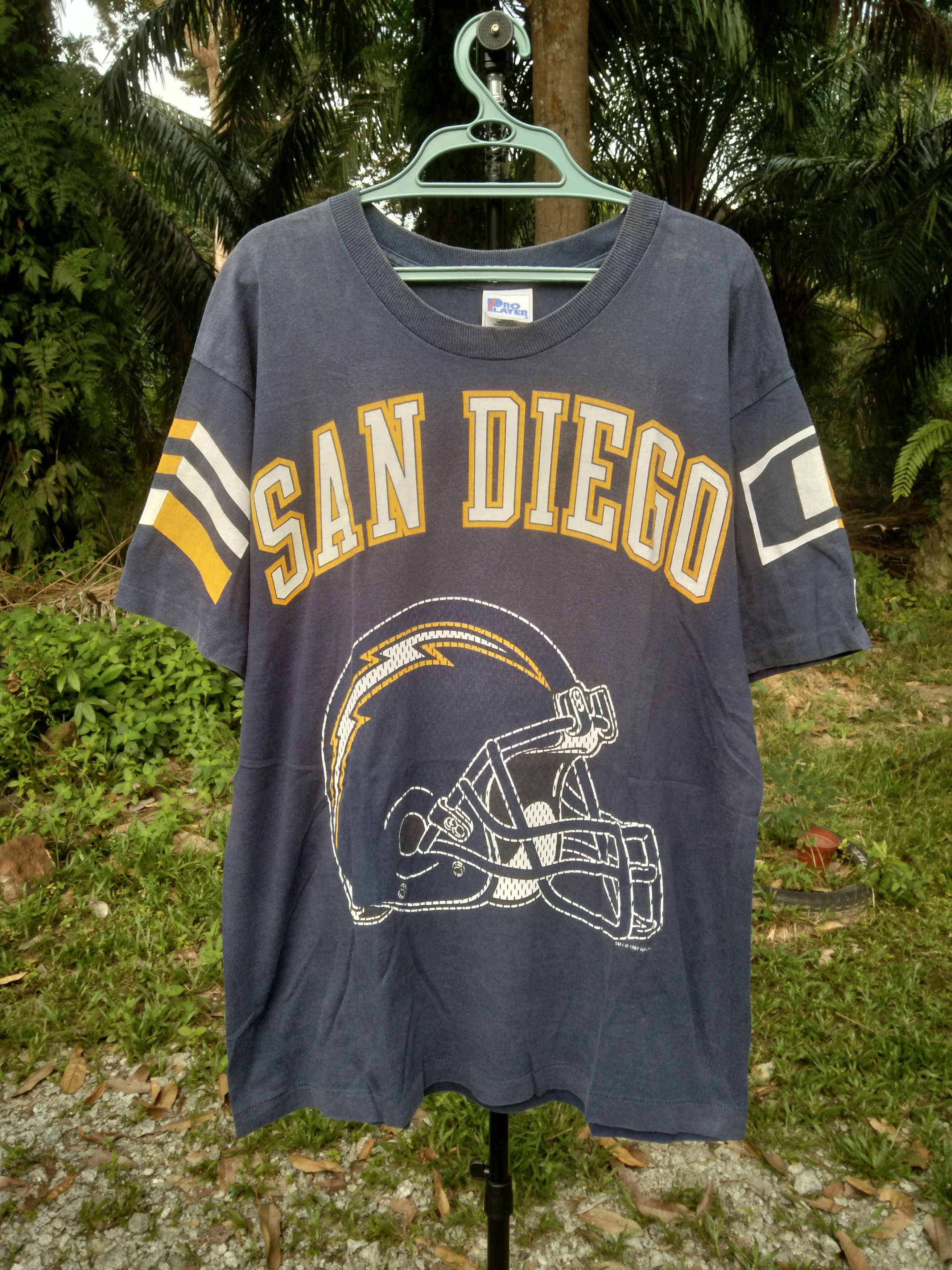 Vintage SUMMER OUTFITS VTG 97 SAN DIEGO CHARGERS BIG LOGO Size US L / EU 52-54 / 3 - 13 Thumbnail