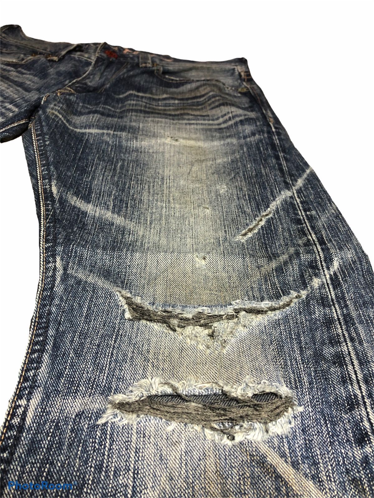 Edwin VINTAGE EDWIN BLUE TRIP DISTRESSED DENIM Size US 31 - 4 Thumbnail