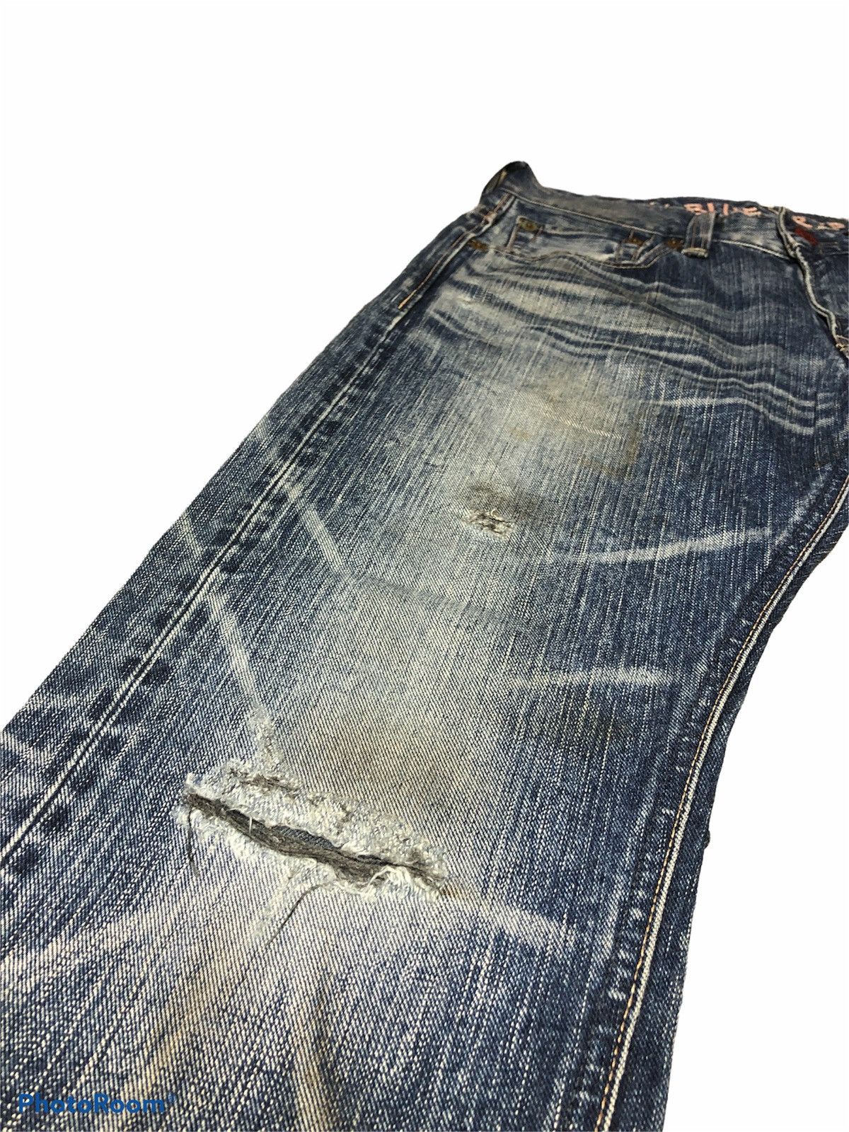 Edwin VINTAGE EDWIN BLUE TRIP DISTRESSED DENIM Size US 31 - 3 Thumbnail