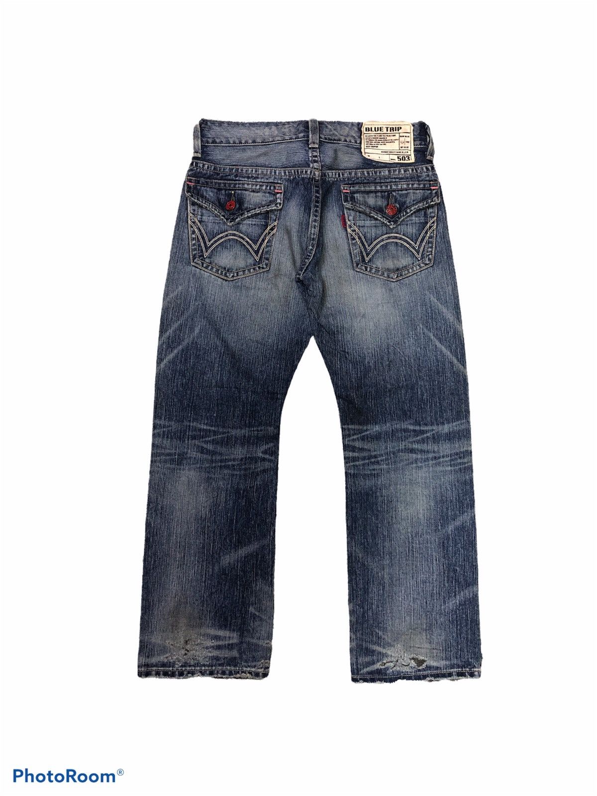 Edwin VINTAGE EDWIN BLUE TRIP DISTRESSED DENIM Size US 31 - 2 Thumbnail