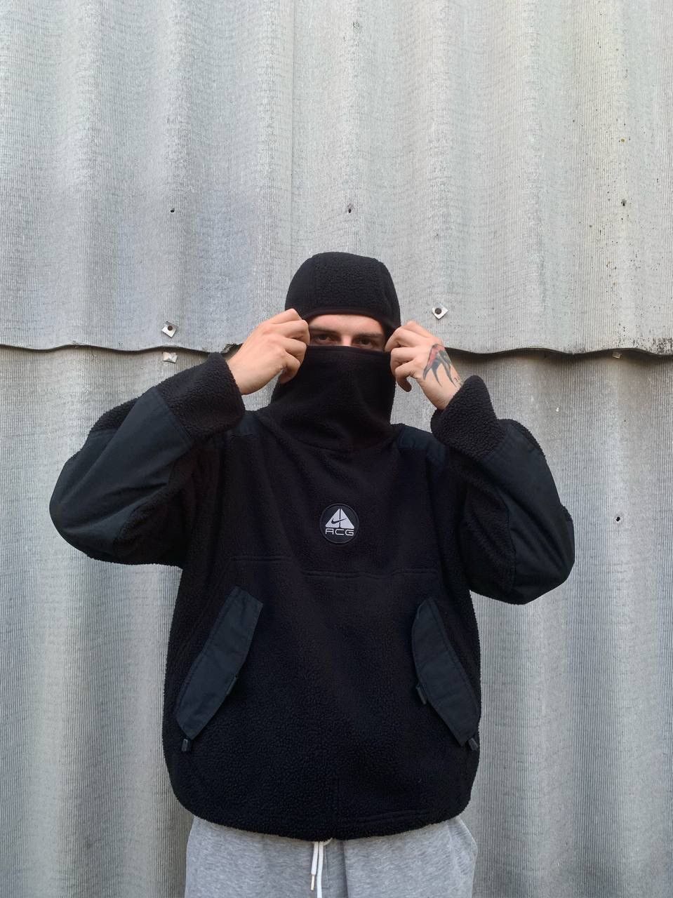 acg sherpa fleece hoodie