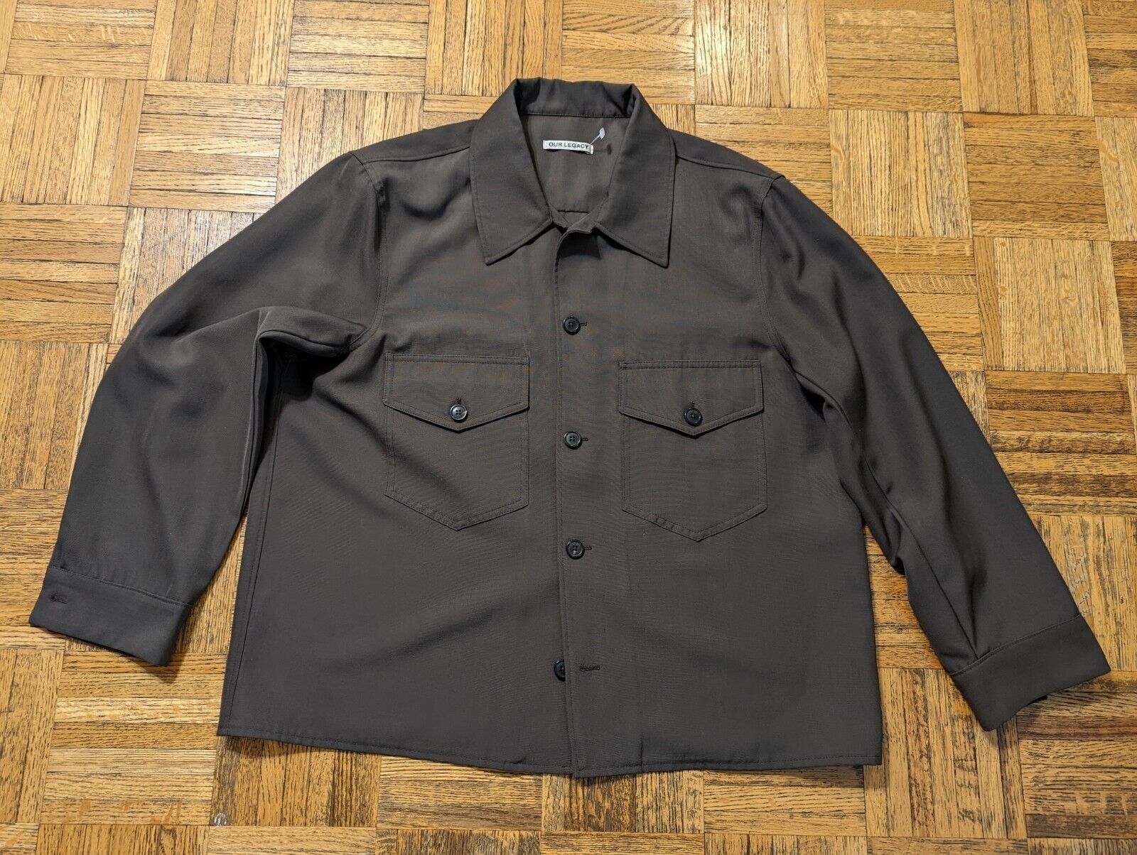 トップス our legacy loan jacket black melton Our Legacy Black Melton Loan Jacket Our Legacy