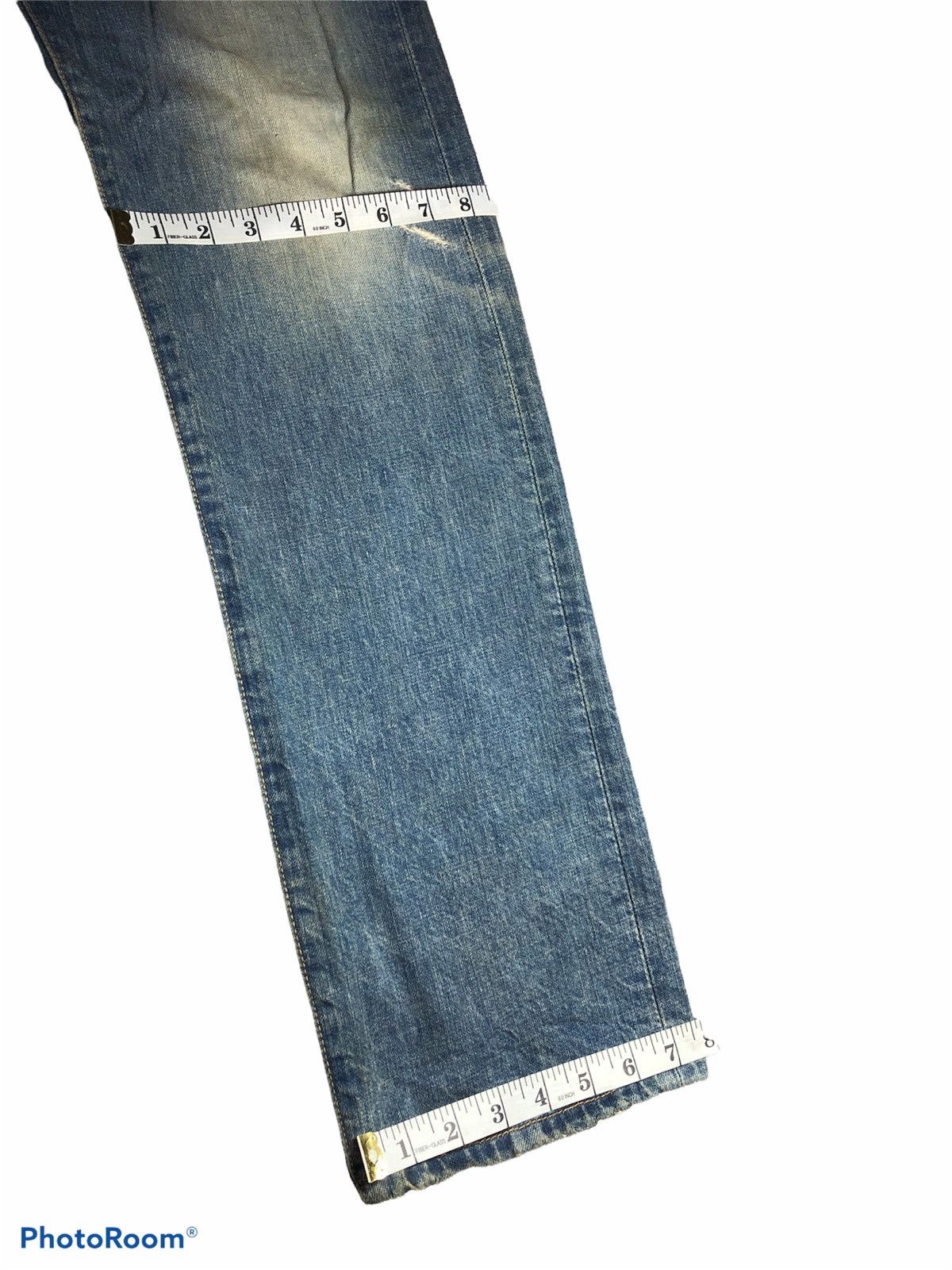 Levi's VINTAGE LEVIS 501 WASHED BLUE DISTRESSED DENIM Size US 30 / EU 46 - 9 Thumbnail