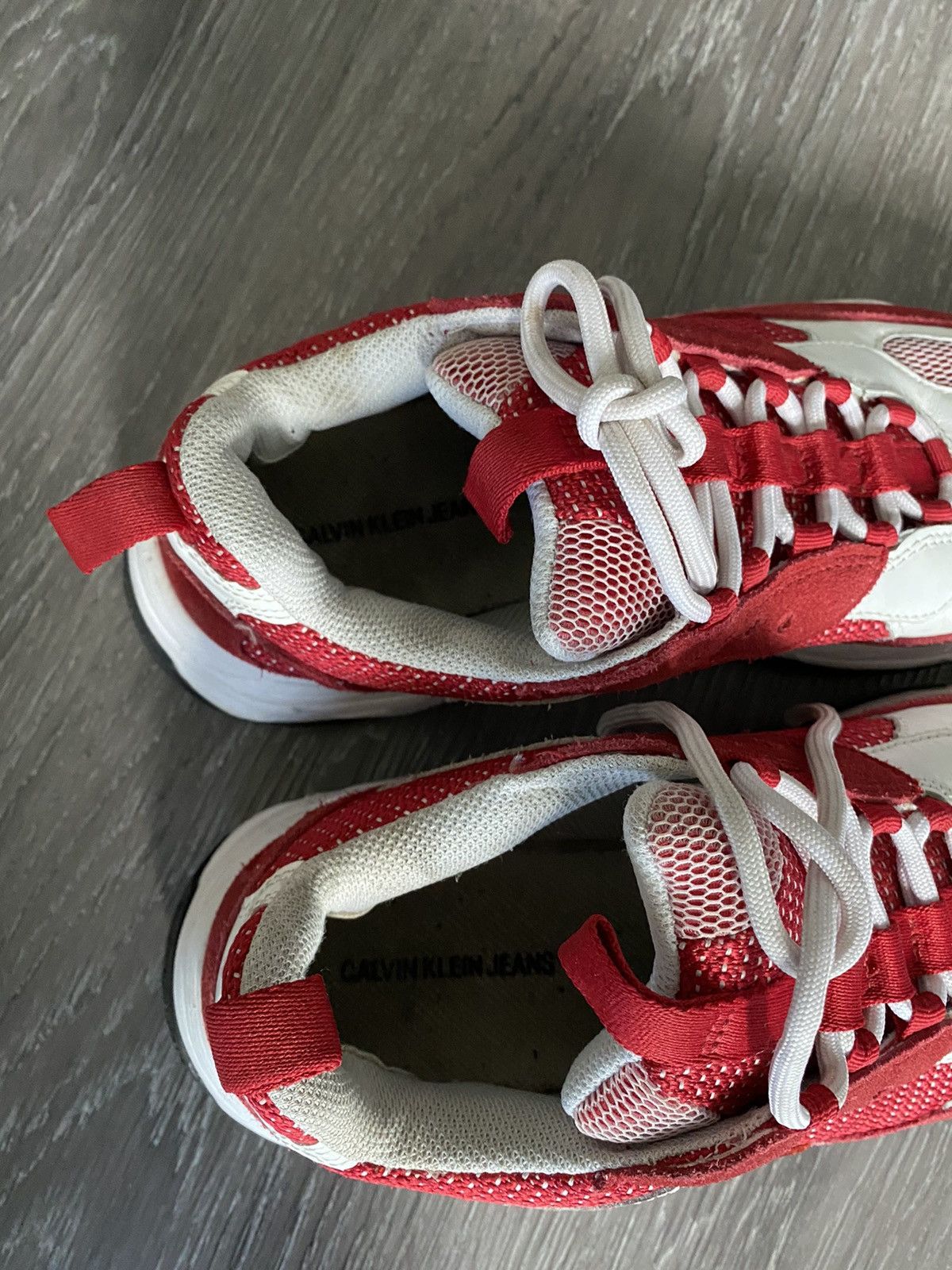 Calvin Klein Calvin Klein Jeans Sneakers Red and White Chunky Shoes Size US 9 / EU 42 - 4 Thumbnail