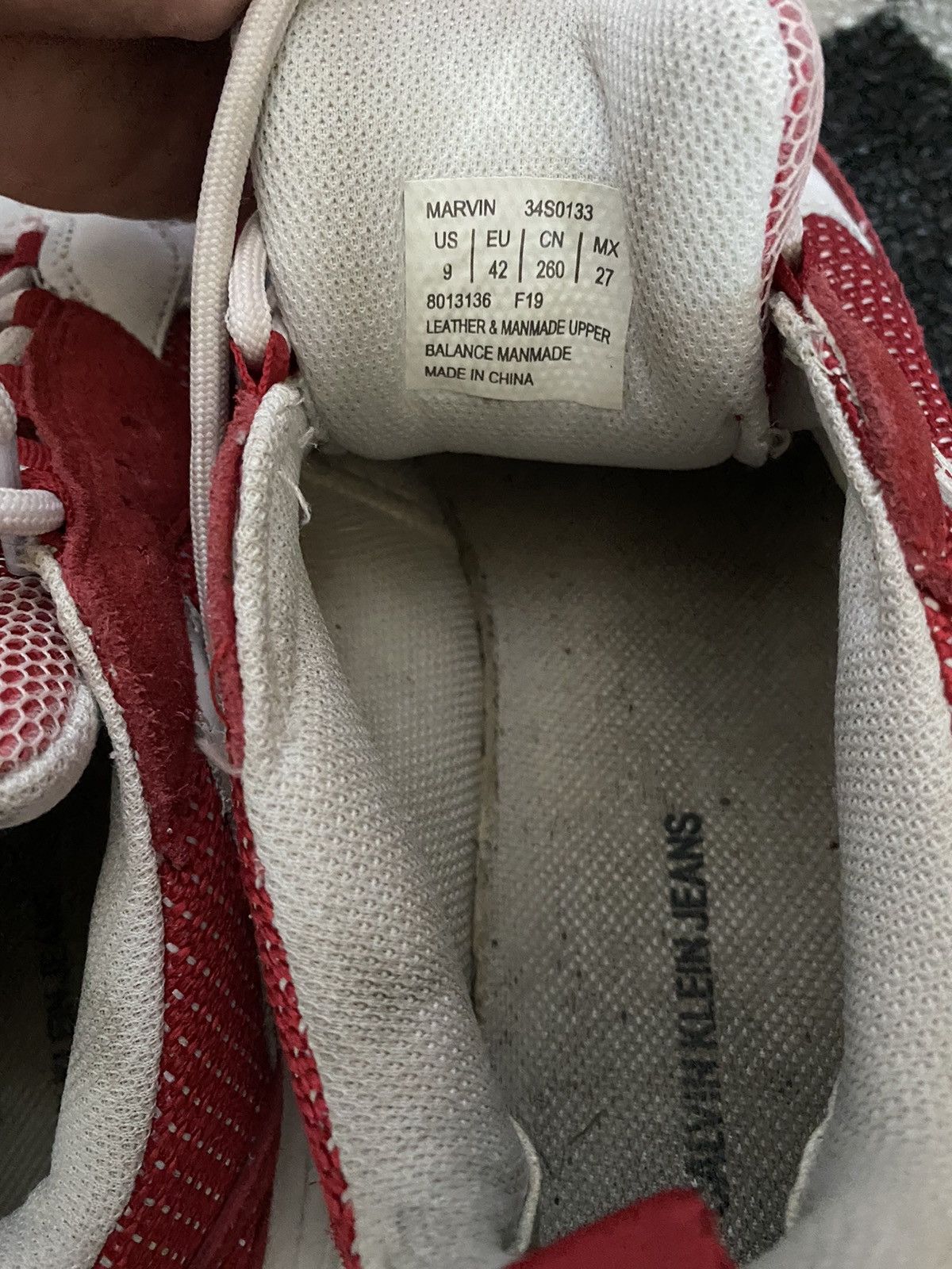 Calvin Klein Calvin Klein Jeans Sneakers Red and White Chunky Shoes Size US 9 / EU 42 - 8 Thumbnail
