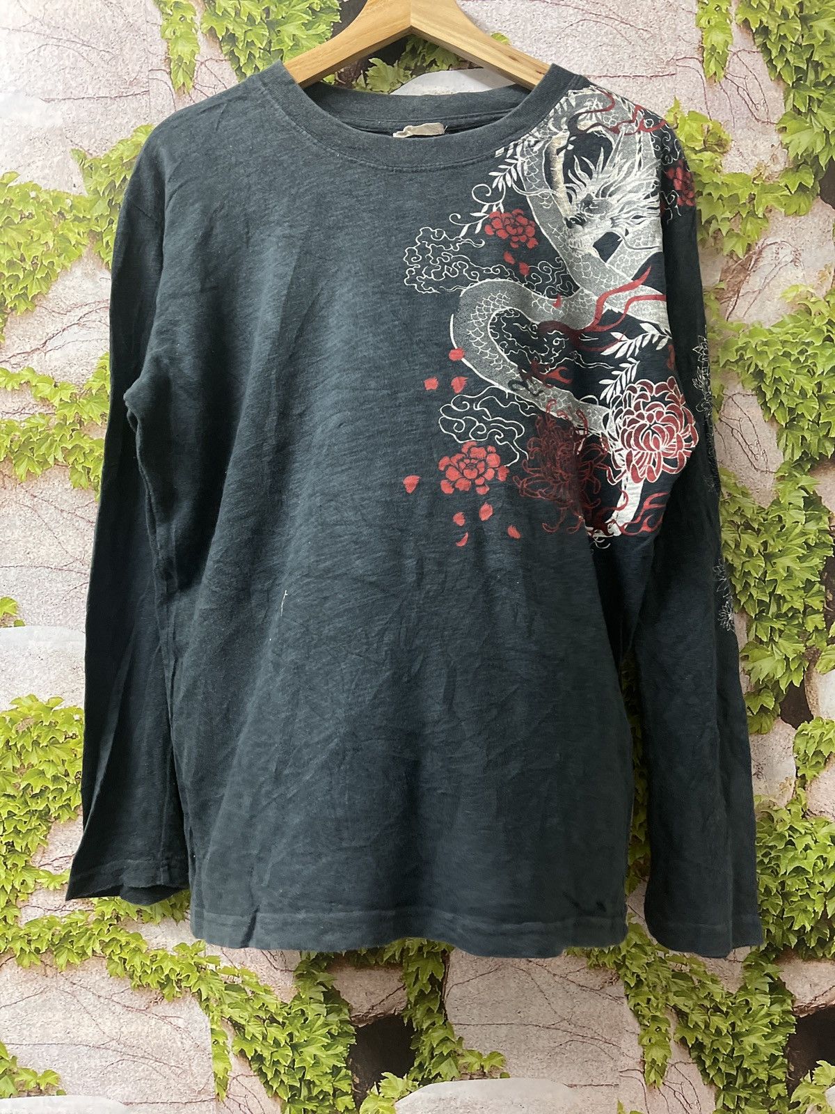 Japanese Brand SUKAJAN DRAGON EMBROIDERY LONG SLEEVE VERY RARE Size US M / EU 48-50 / 2 - 1 Thumbnail