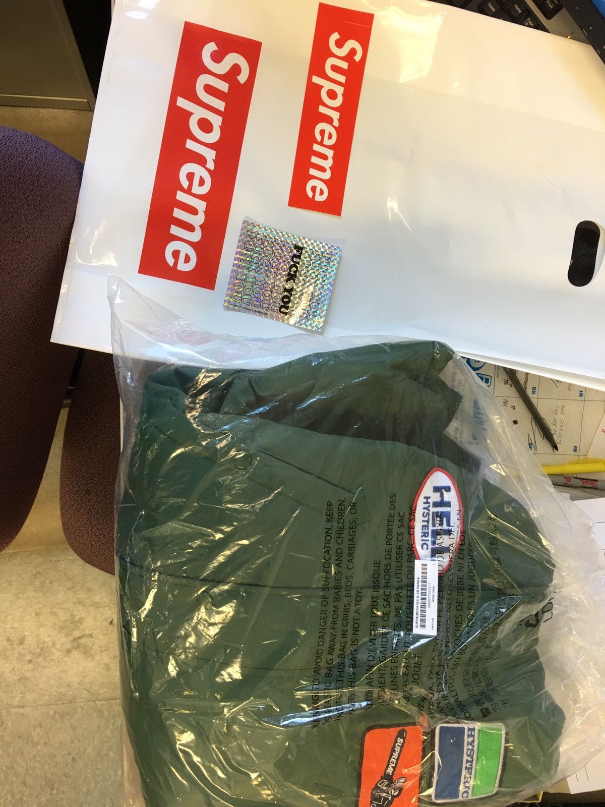 Supreme Supreme x Hysteric Glamour N-3B Work Green Parka | Grailed