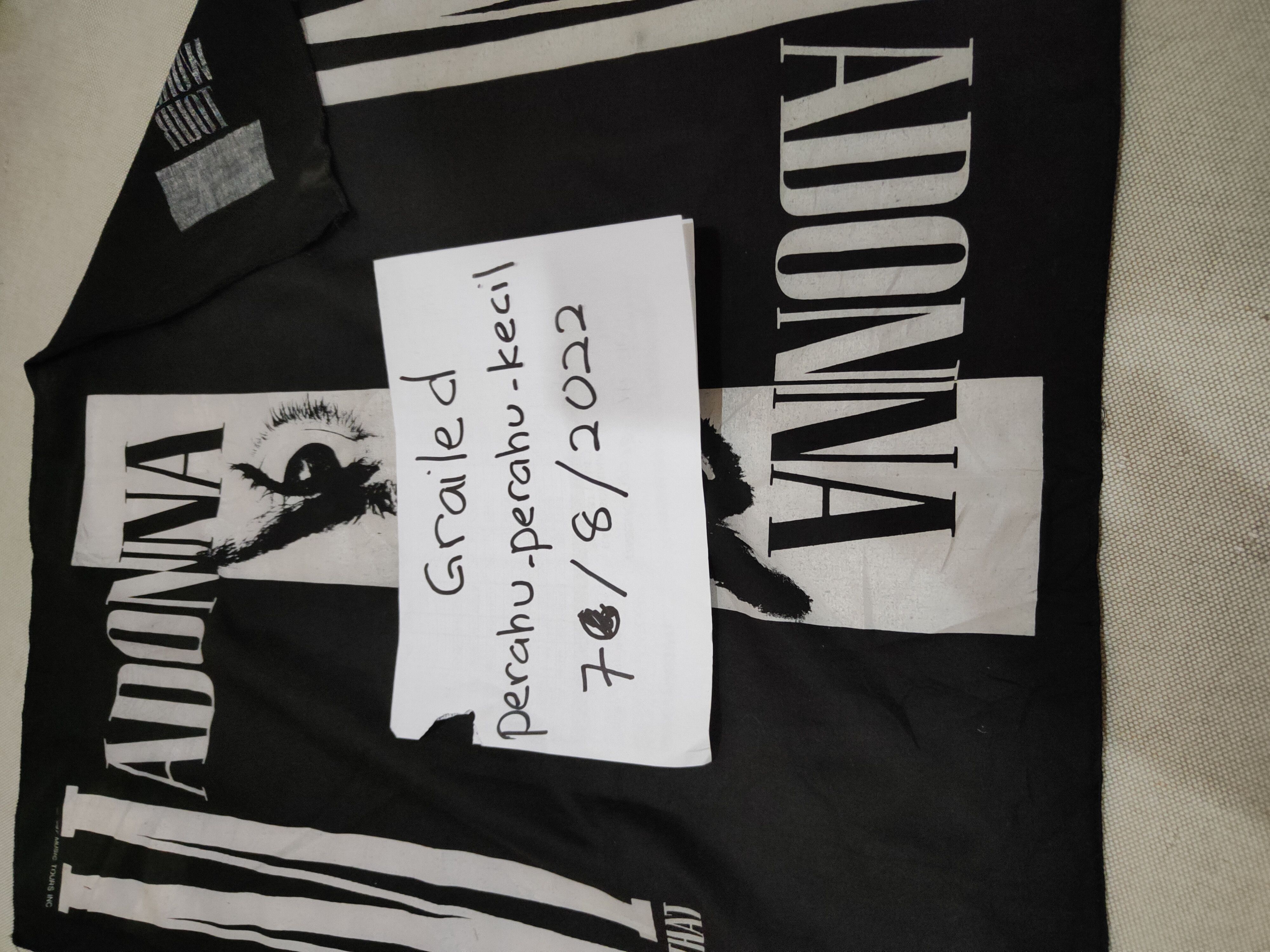 Vintage Madonna 1987 World Tour Bandana Size ONE SIZE - 2 Thumbnail