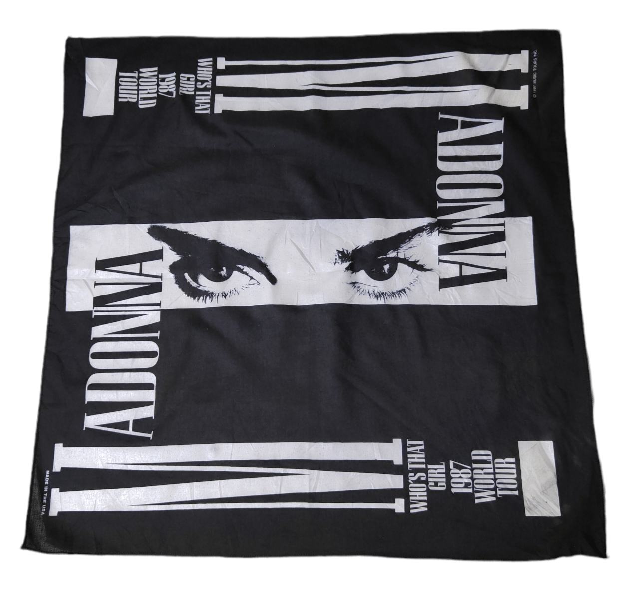 Vintage Madonna 1987 World Tour Bandana Size ONE SIZE - 1 Thumbnail