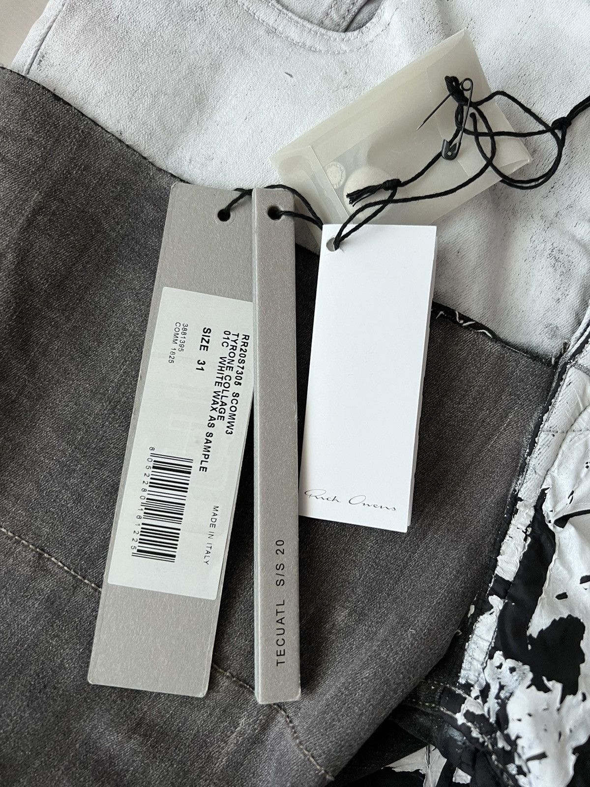 Rick Owens Rick Owens TYRONE COLLAGE JEANS 20SS TECUATL MAIN COLECTION Size US 31 - 4 Thumbnail