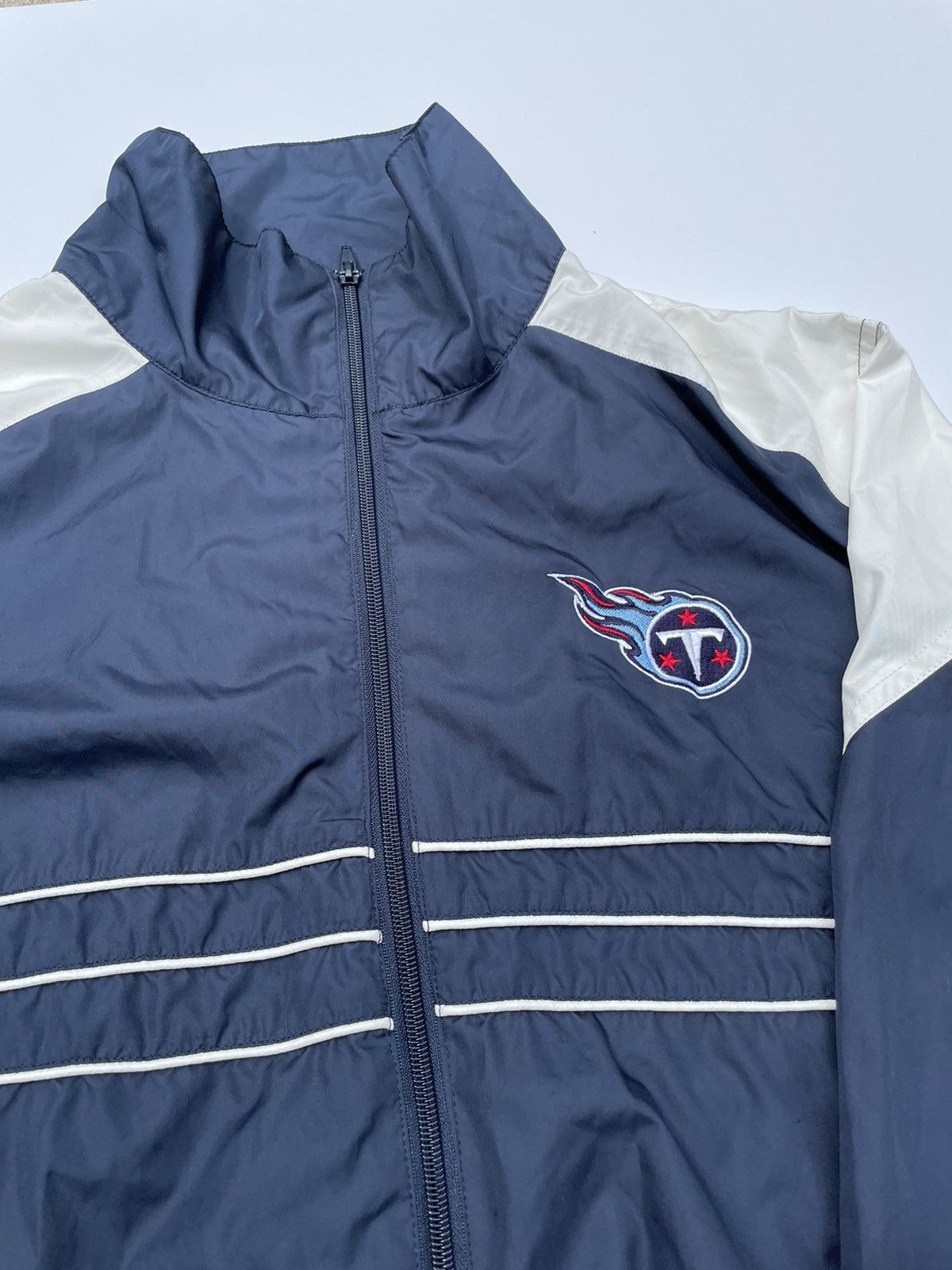 NFL vintage 90s NFL TENNESSEE TITANS windbreaker jacket Size US XL / EU 56 / 4 - 2 Preview