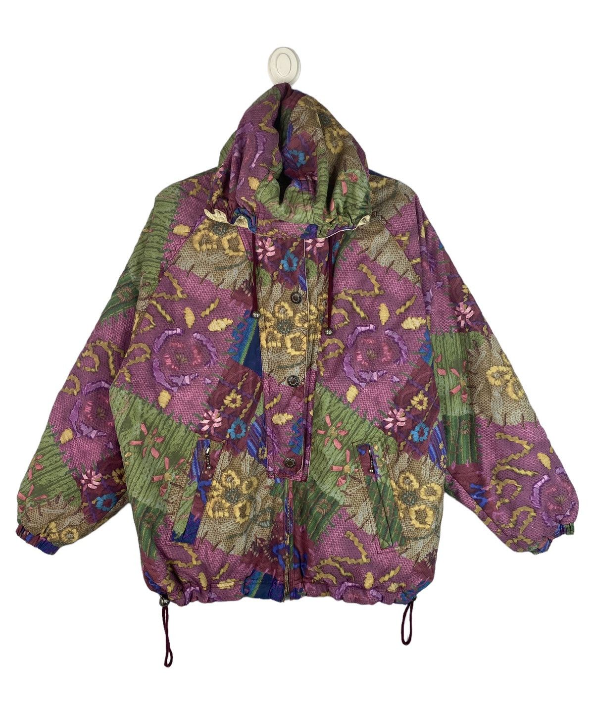 Vtg 90s FIORE pop art design colorful jacket