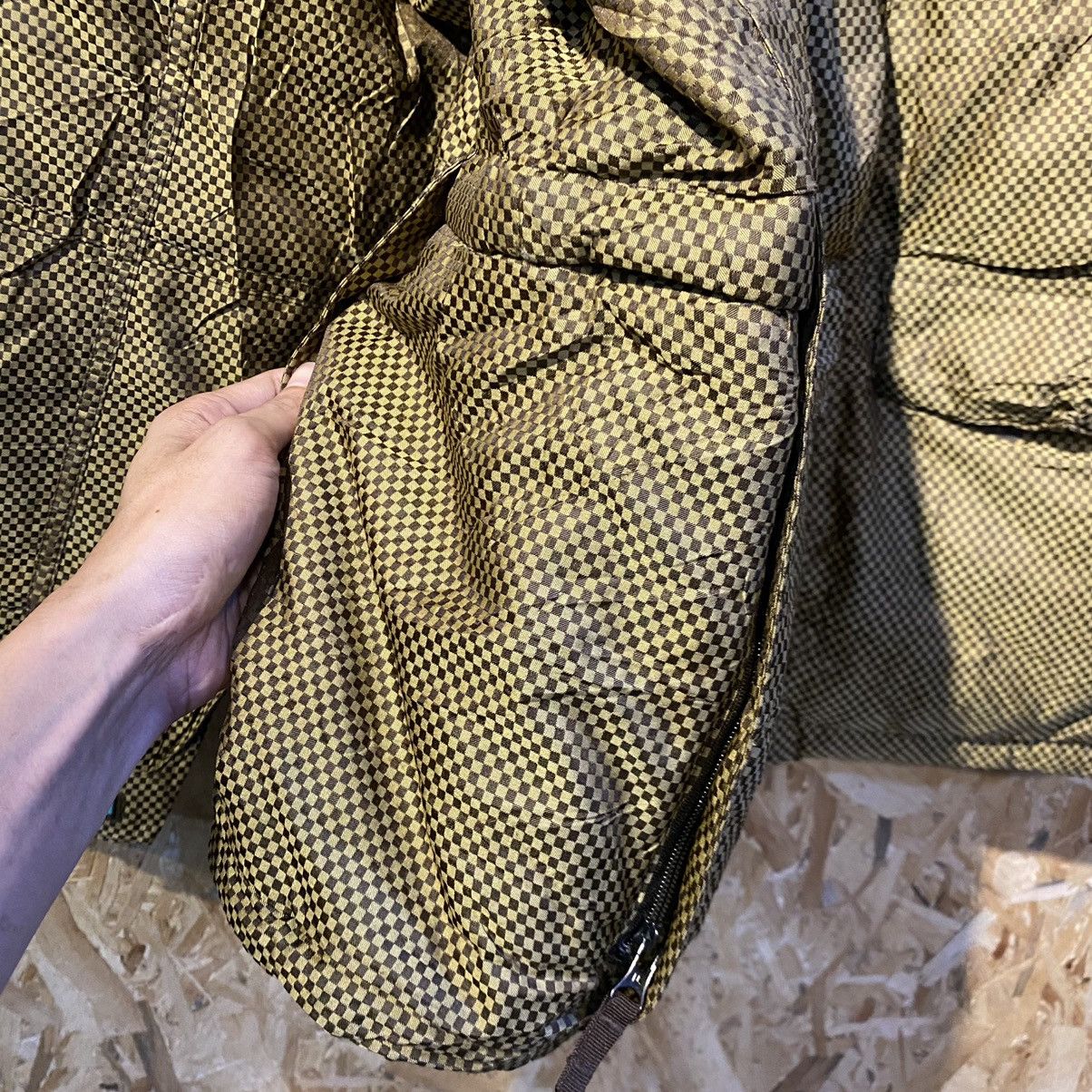 Burton × Ronin Division Ronin La Cosa Nostra Burton Check Golden Puffer Jackets Size US XL / EU 56 / 4 - 7 Thumbnail