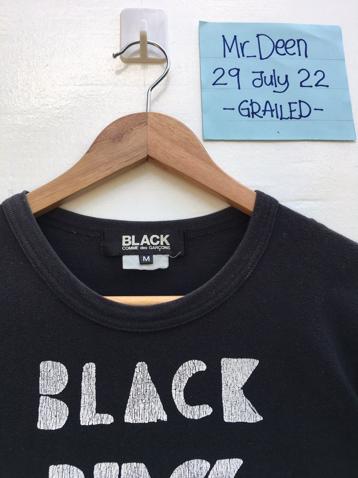 Comme des Garcons Rare Comme Des Garcons AD 2011 Black Black Tshirt Size US XS / EU 42 / 0 - 6 Thumbnail