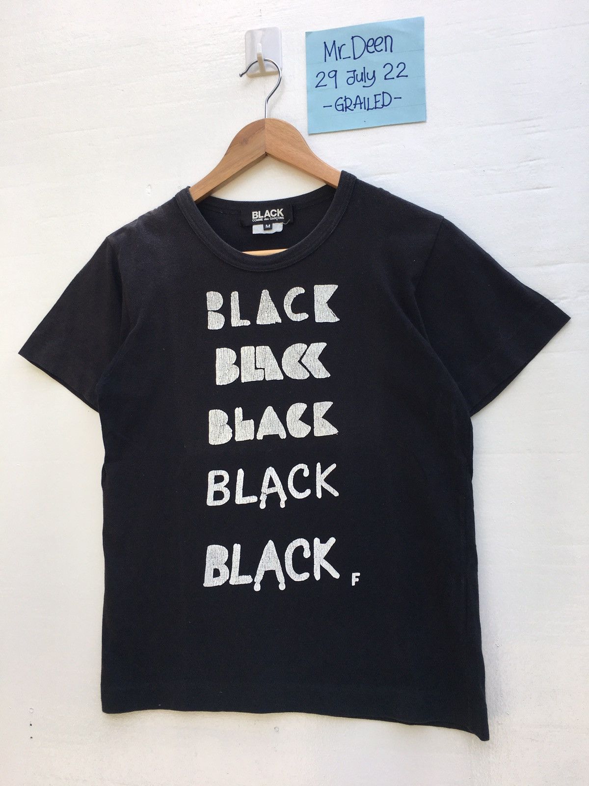 Comme des Garcons Rare Comme Des Garcons AD 2011 Black Black Tshirt Size US XS / EU 42 / 0 - 3 Thumbnail