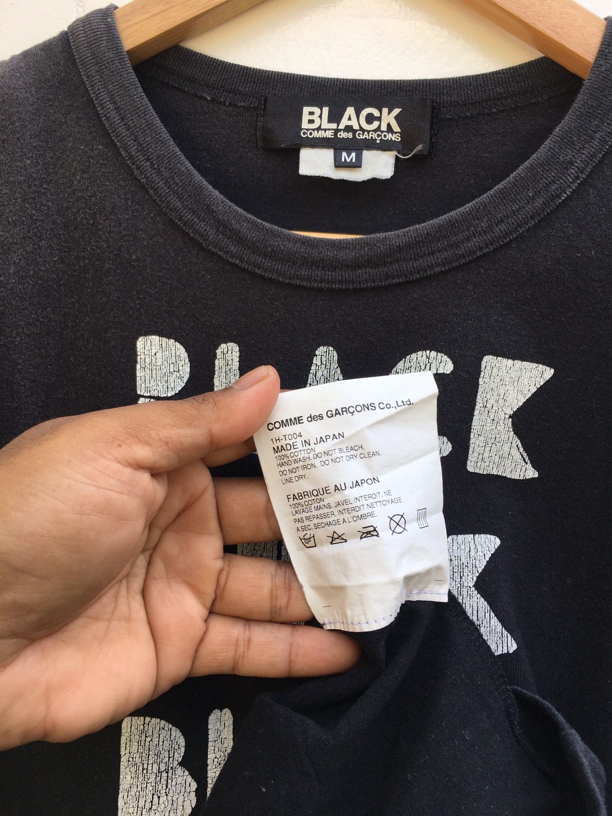 Comme des Garcons Rare Comme Des Garcons AD 2011 Black Black Tshirt Size US XS / EU 42 / 0 - 9 Thumbnail