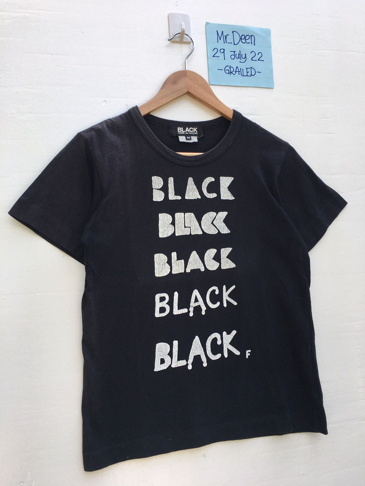 Comme des Garcons Rare Comme Des Garcons AD 2011 Black Black Tshirt Size US XS / EU 42 / 0 - 2 Thumbnail