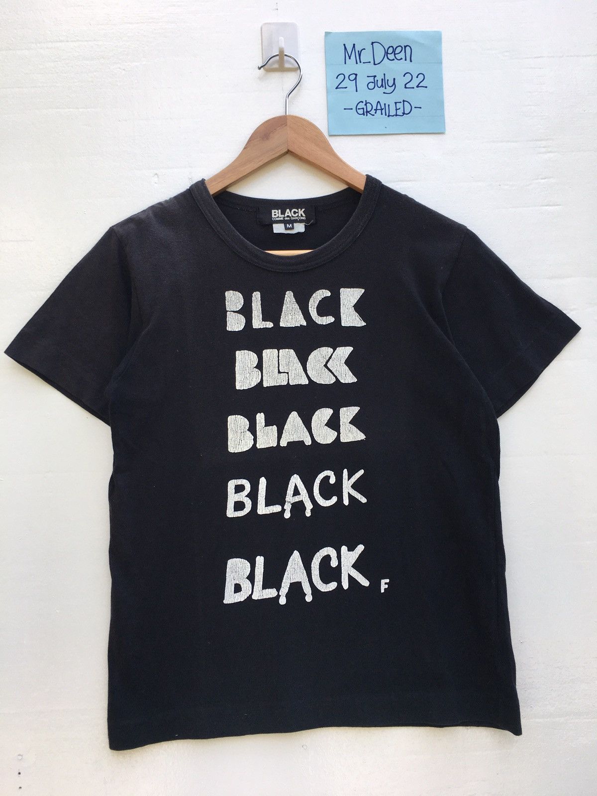 Comme des Garcons Rare Comme Des Garcons AD 2011 Black Black Tshirt Size US XS / EU 42 / 0 - 1 Thumbnail