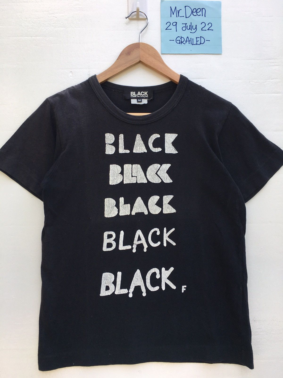 Comme des Garcons Rare Comme Des Garcons AD 2011 Black Black Tshirt Size US XS / EU 42 / 0 - 4 Thumbnail