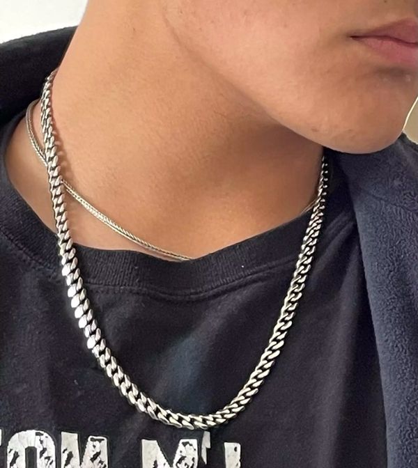 QUADRI - Extra Shiny Mens Cuban Link Chain 12mm In 925 Sterling Silver Italian Diamond Cut Necklace - 20 Inch - Premium Quality Jewelry - Gift Box