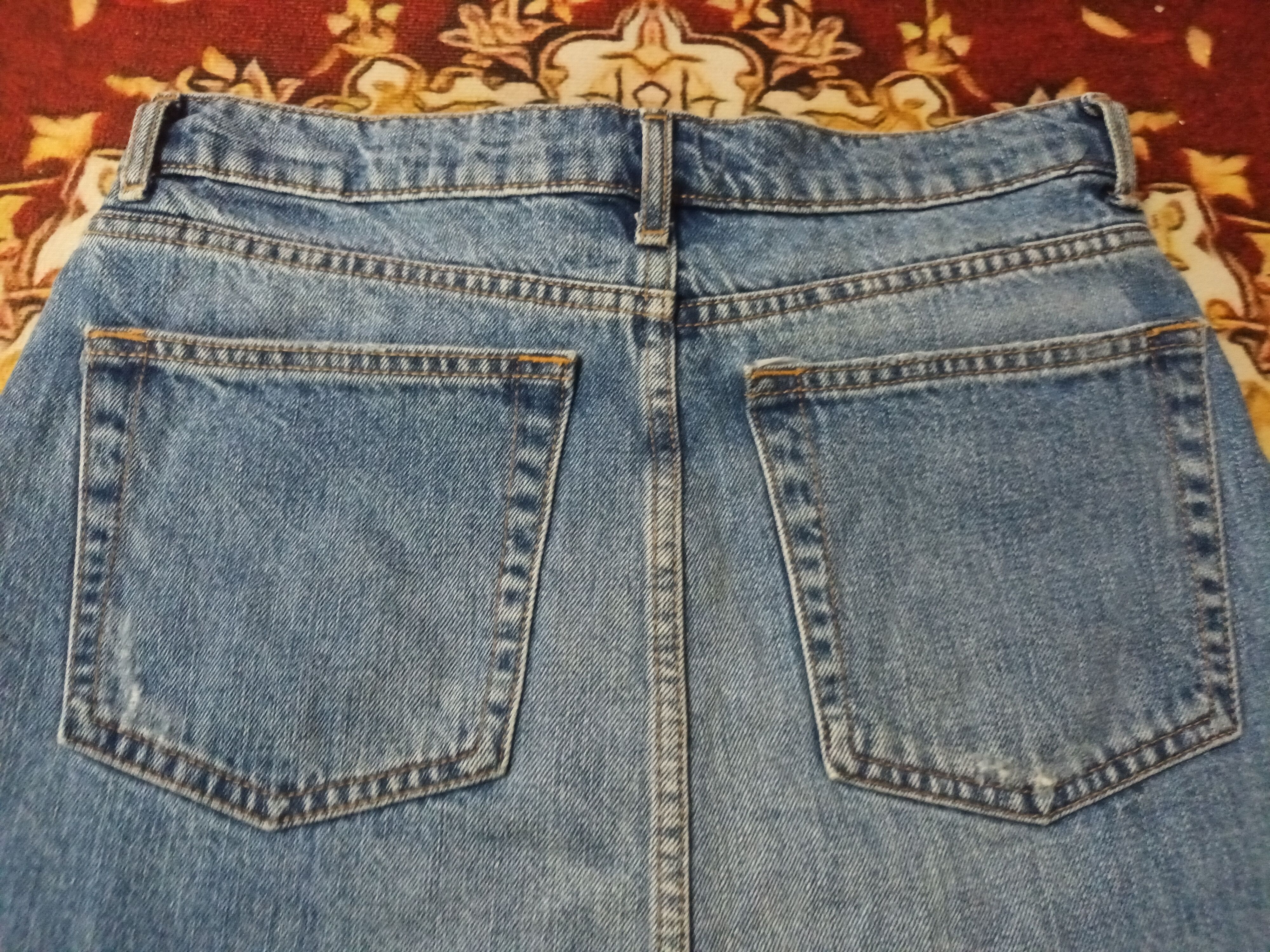 Zara 🔥 ZARA WOMAN DISTRESSED DENIM SKIRT 🔥 Size 28" / US 6 / IT 42 - 9 Thumbnail
