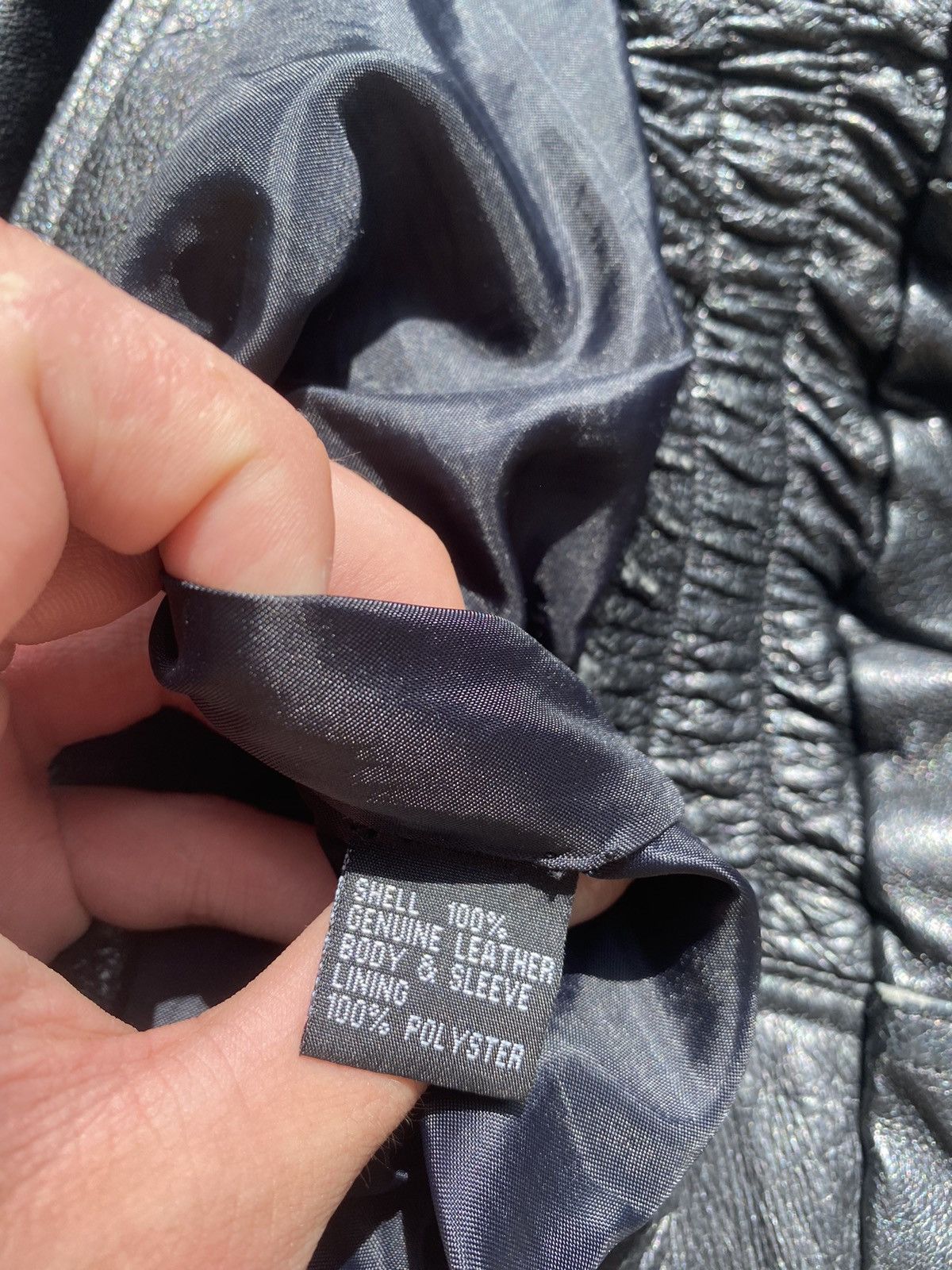 Genuine Leather × Vintage Genuine Black Leather Motorcycle Jacket Size US L / EU 52-54 / 3 - 5 Thumbnail