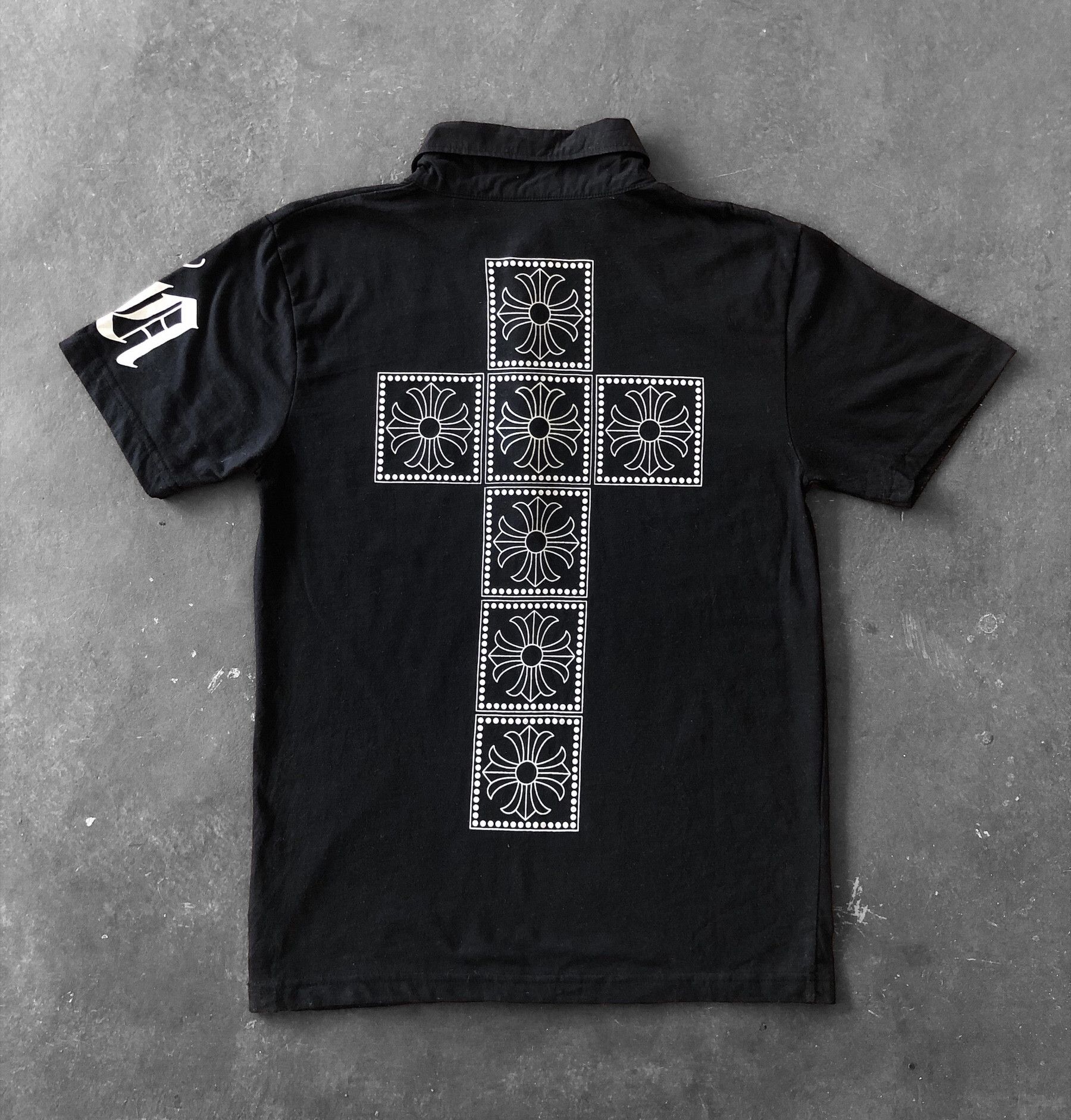 Japanese Brand JAPAN SLASH NUMBER INSPIRED CHROME HEARTS POLO