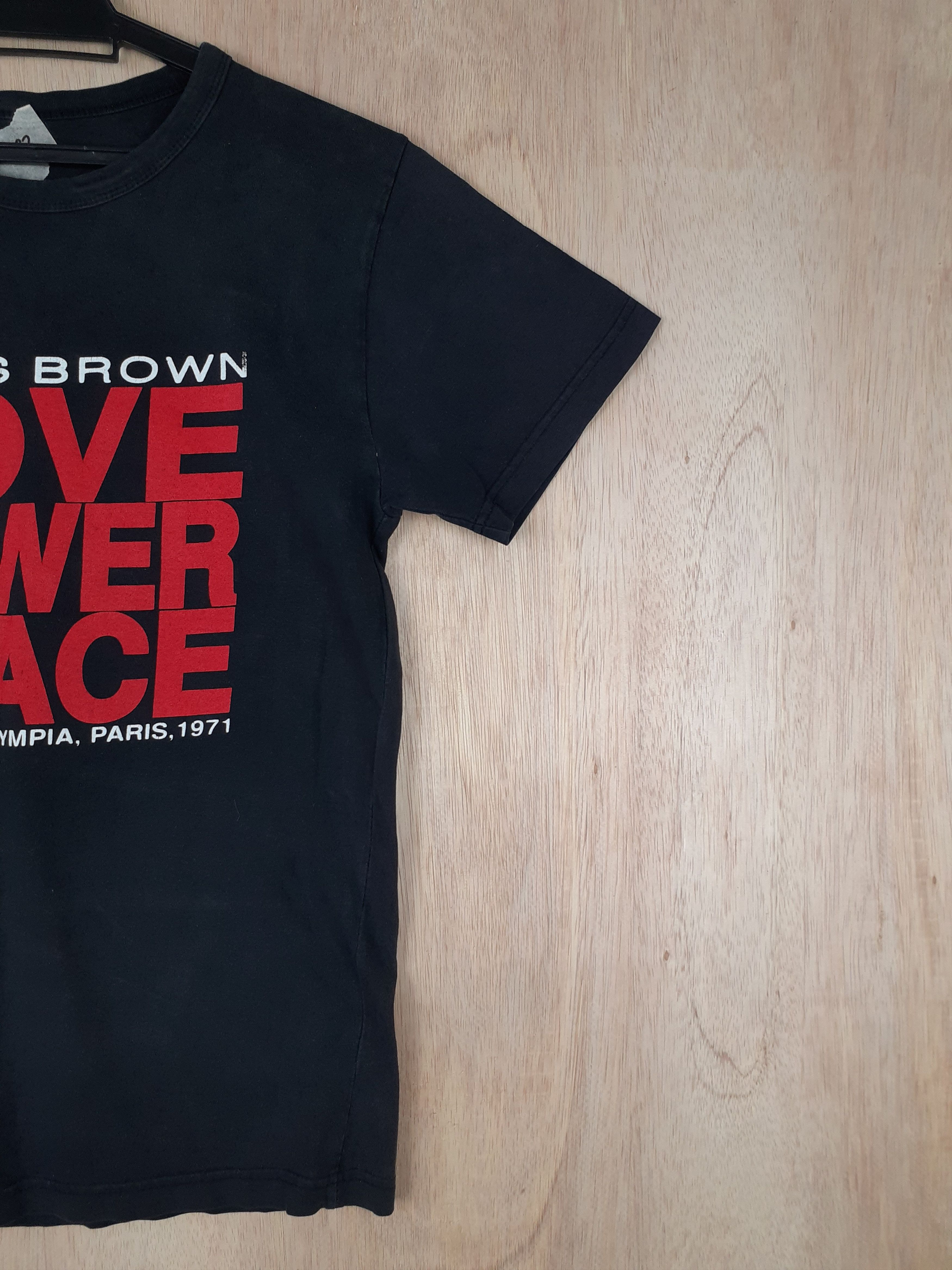Band Tees James Brown love power peace black Tshirt #3022 Size US S / EU 44-46 / 1 - 4 Thumbnail