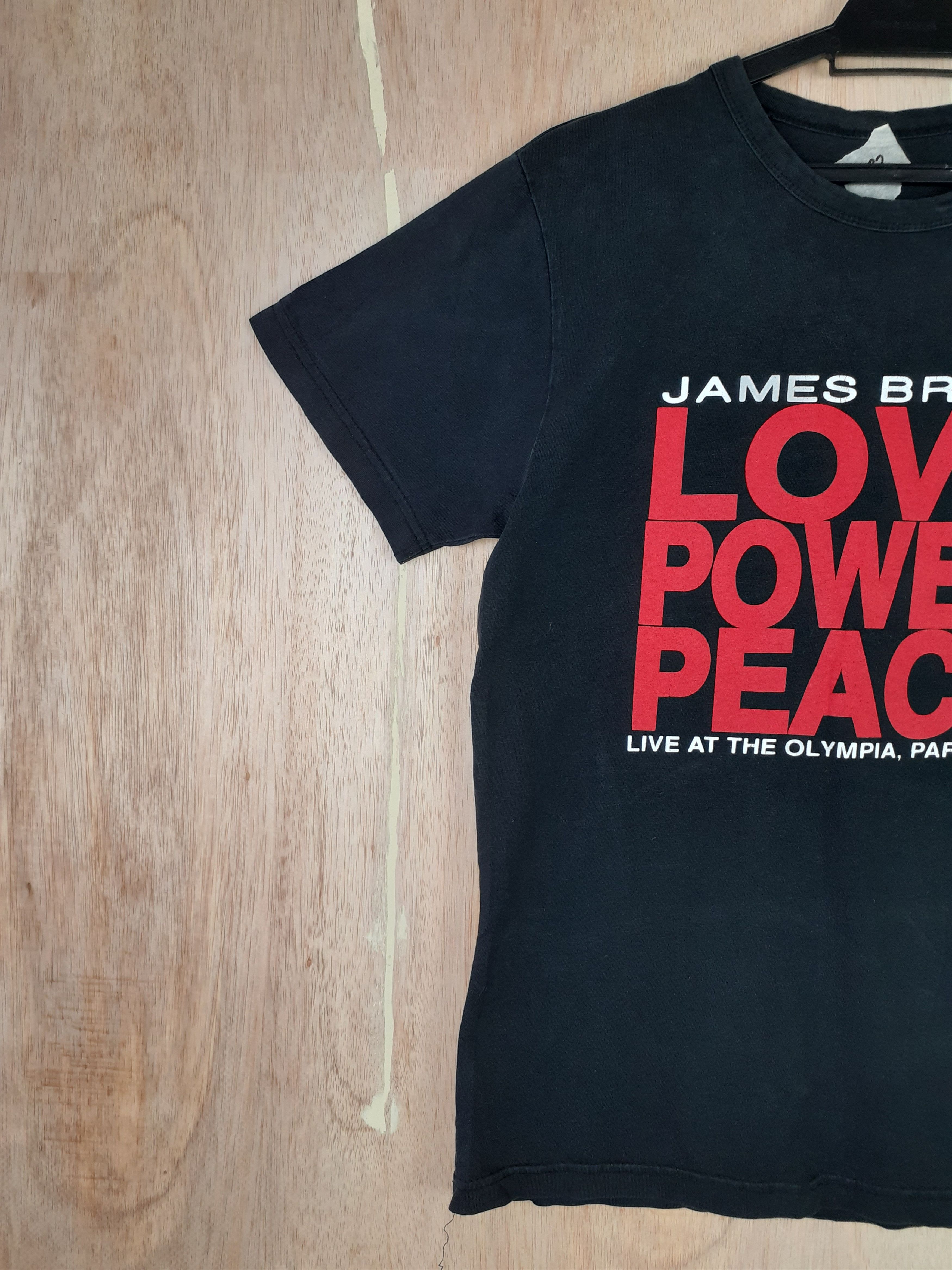 Band Tees James Brown love power peace black Tshirt #3022 Size US S / EU 44-46 / 1 - 3 Thumbnail